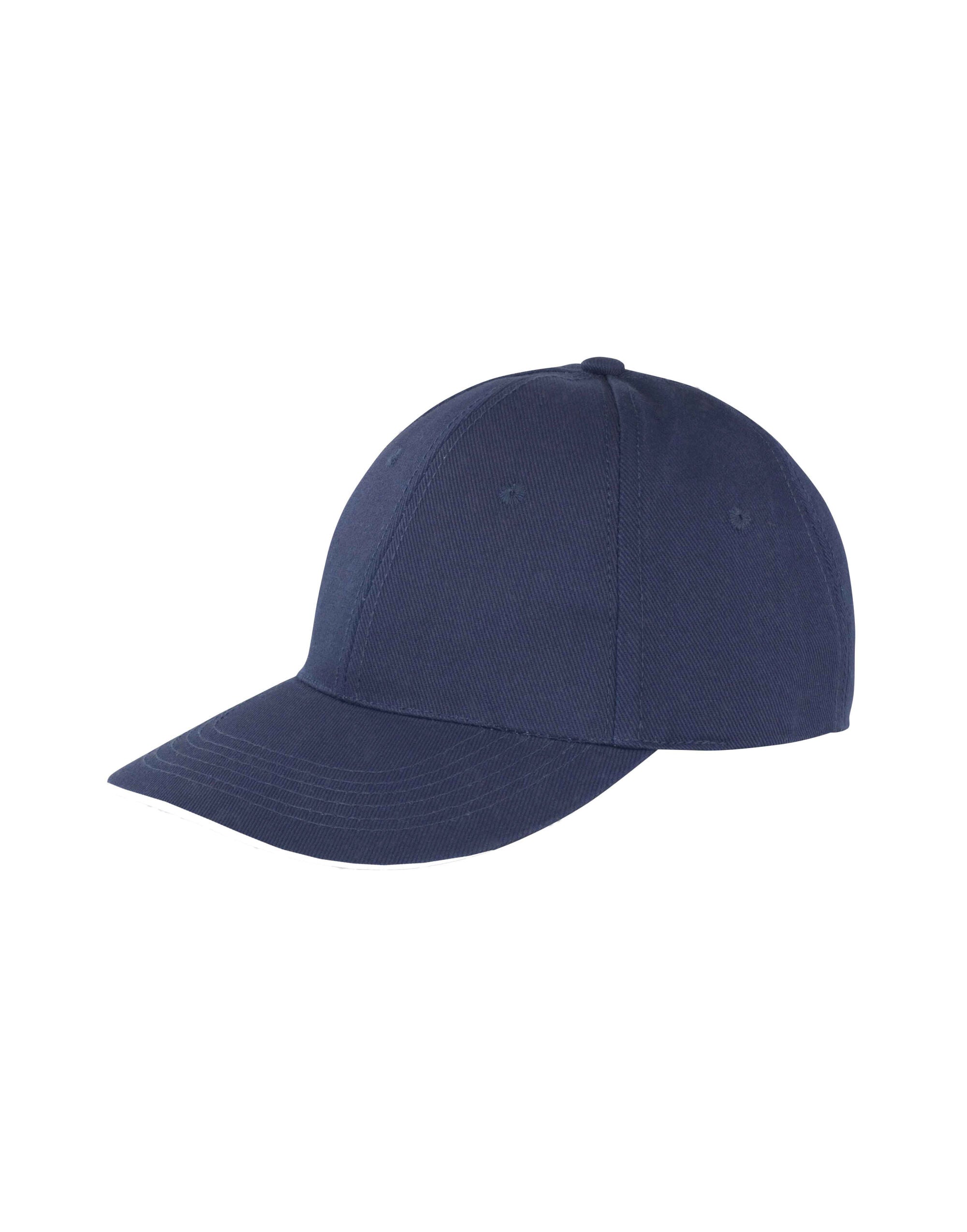 Result Core Memphis Sandwich Peak Cap rc091x - Navy White O S - Customisable Caps