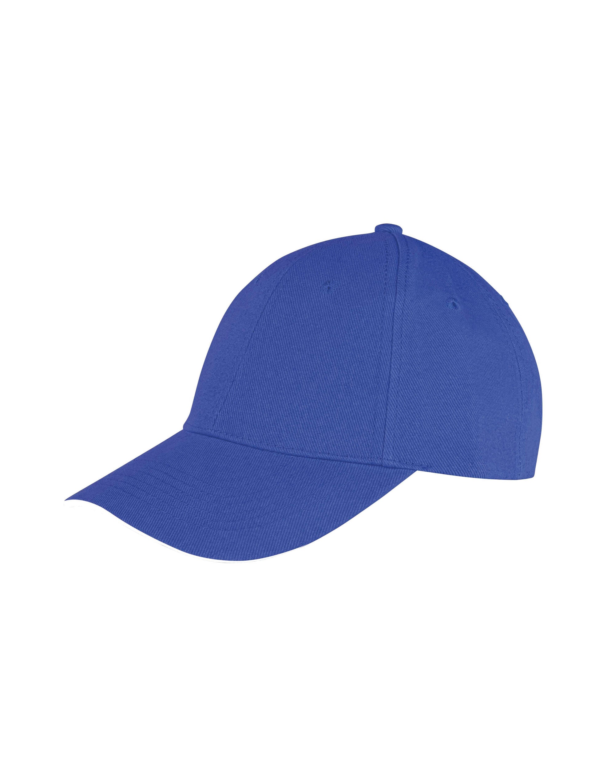 Result Core Memphis Sandwich Peak Cap rc091x - Royal Blue White O S - Customisable Caps