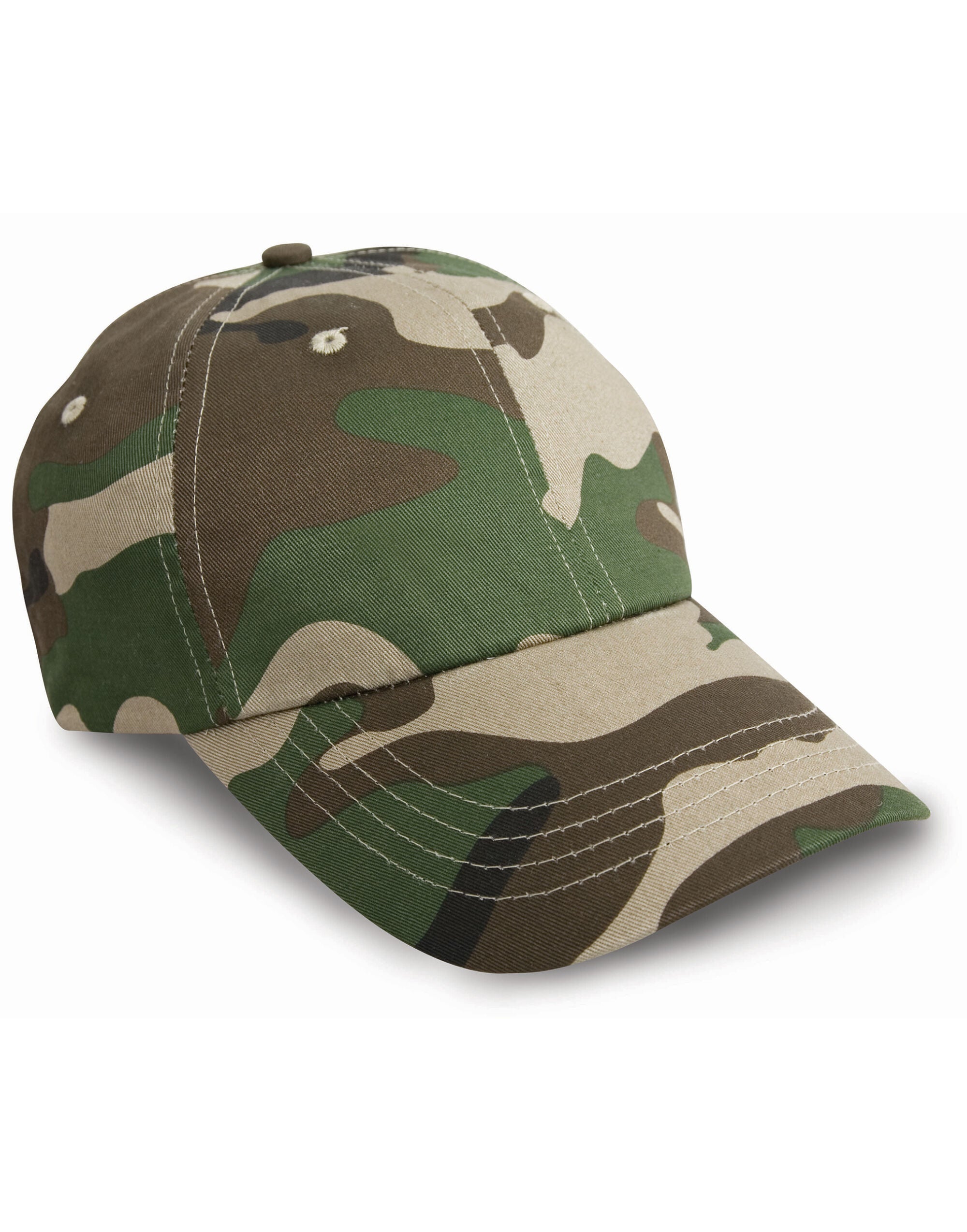 Result Heavy Cotton Pro Style Cap rc10 - Camo O S - Customisable Caps