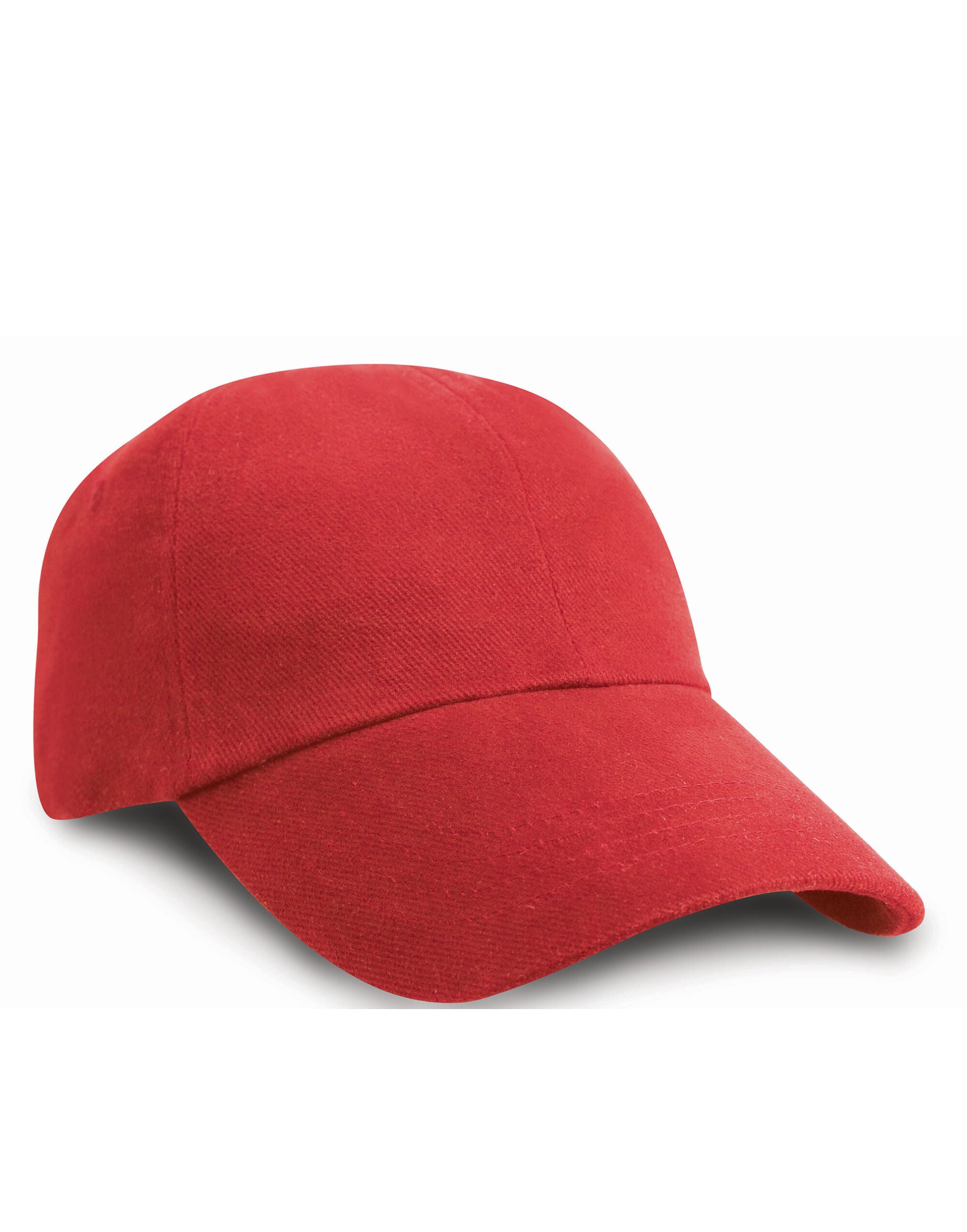 Result Low Profile Brushed Cotton Cap rc24 - Red O S - Customisable Caps