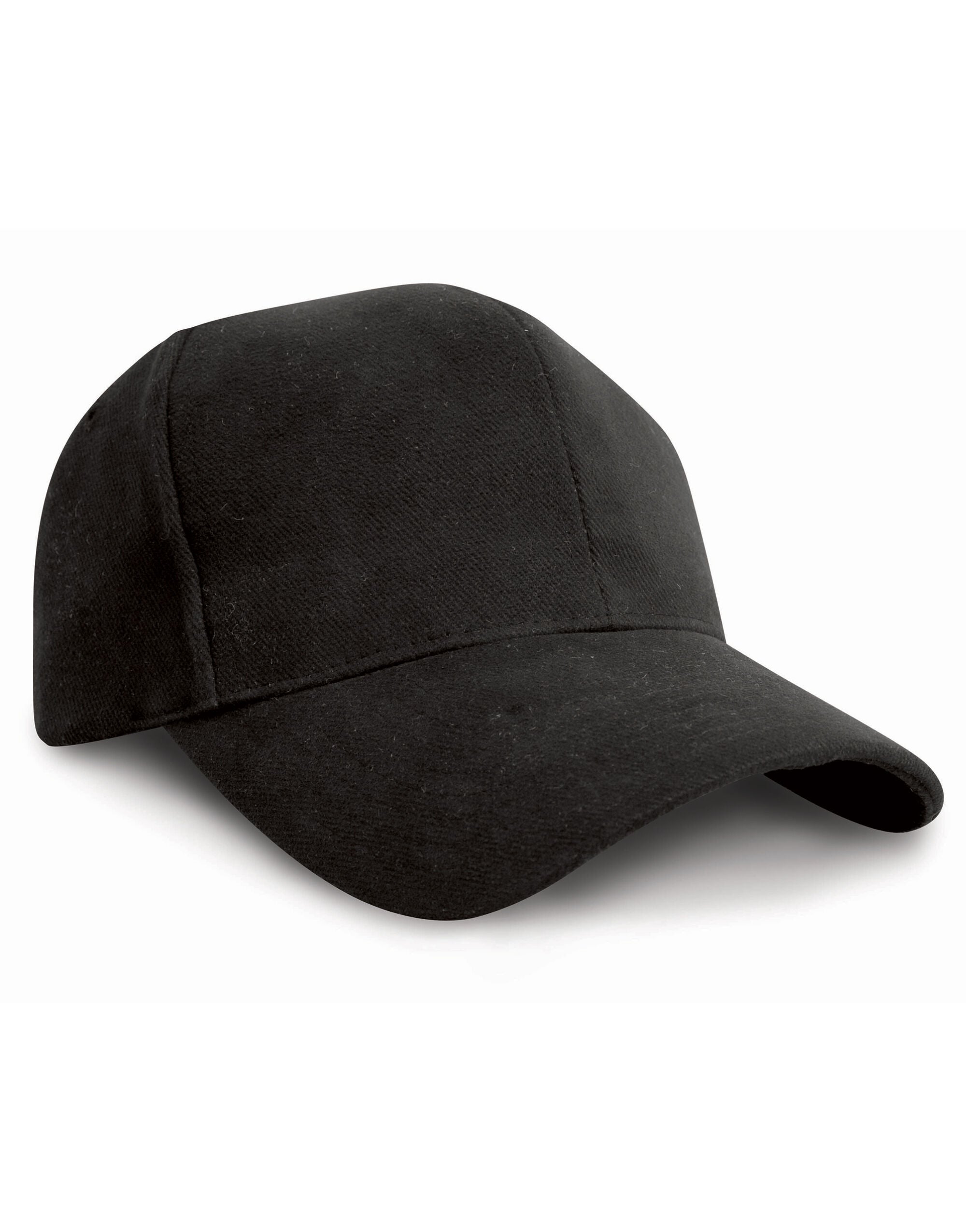 Result Headwear Result ProStyle Heavy Brushed Cotton Cap RC25 - Black O S - Customisable Caps