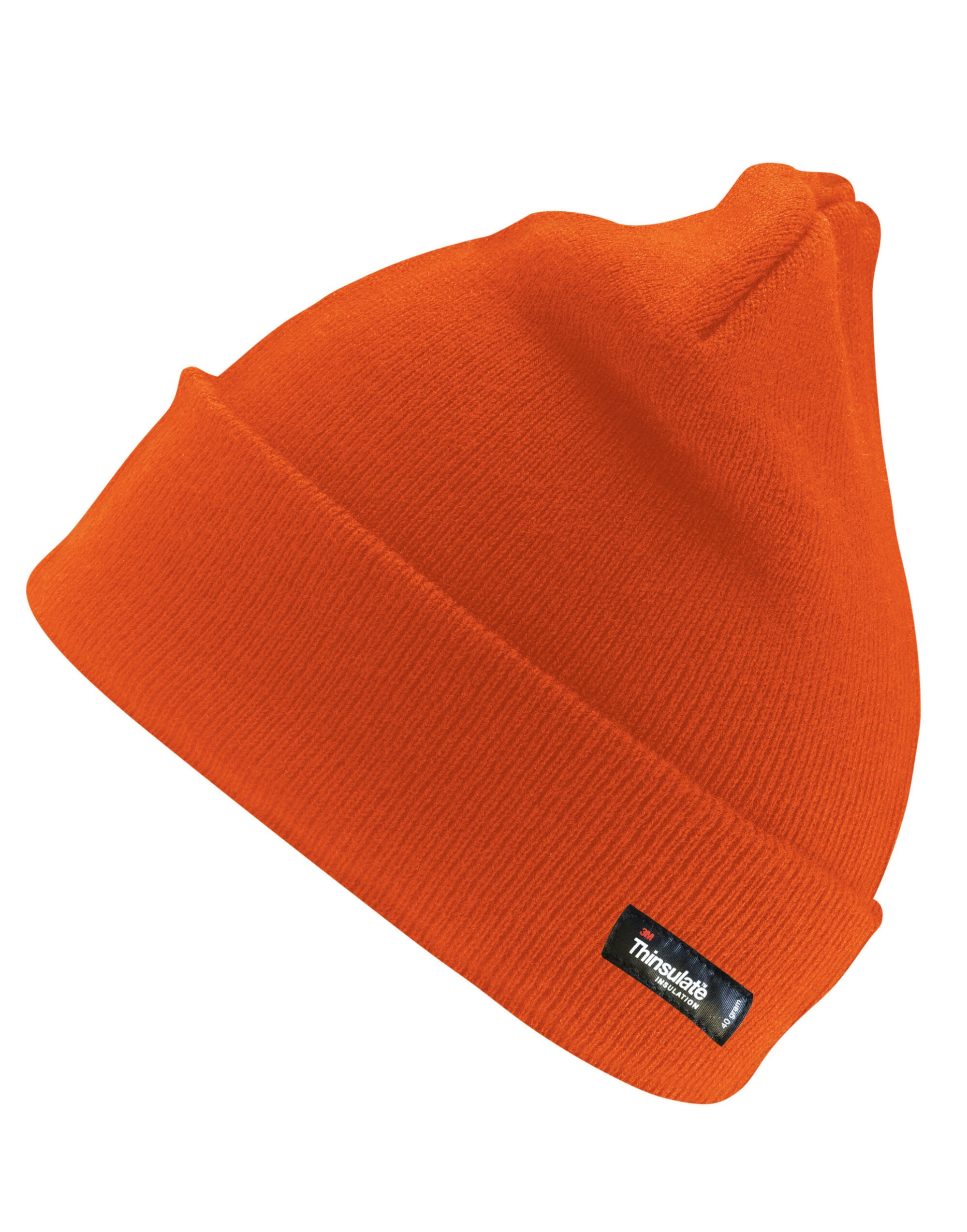 Result Winter Thinsulate Woolly Ski Hat rc33 - Hi Vis Orange O S - Customisable Hats