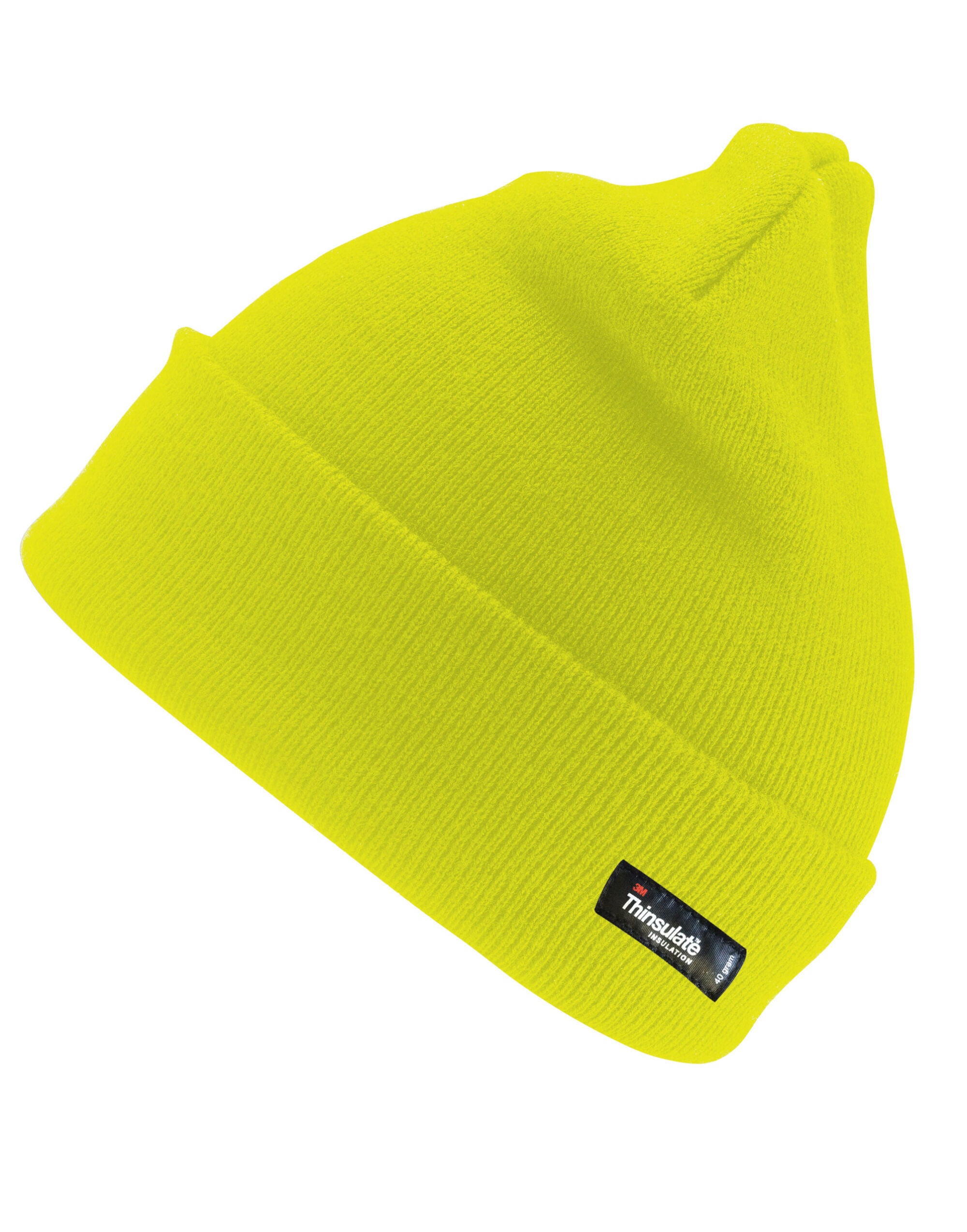 Result Winter Thinsulate Woolly Ski Hat rc33 - Hi-Vis Yellow O S - Customisable Hats
