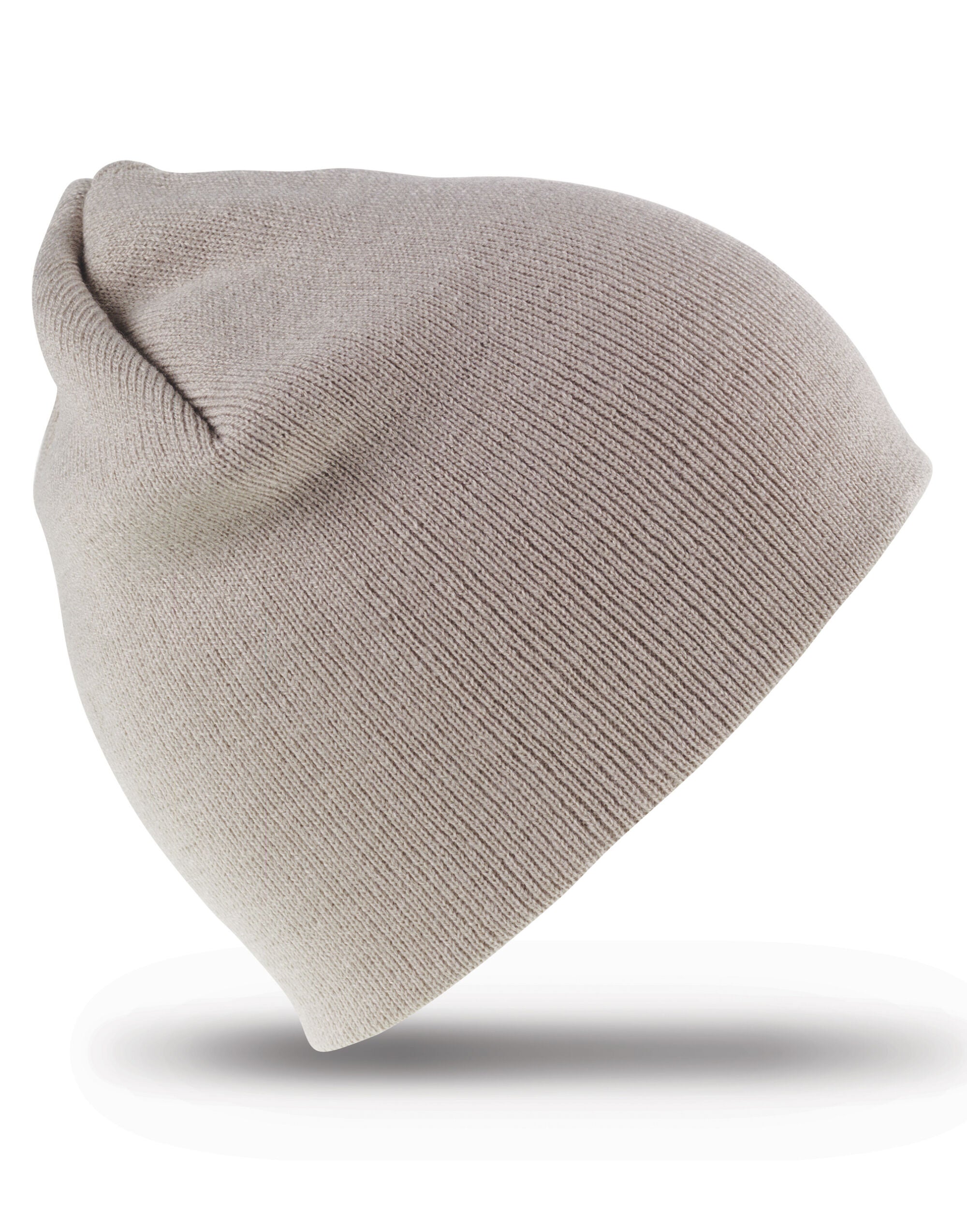 Result Winter Soft Feel Acrylic Hat rc44 - Stone O S - Customisable Hats