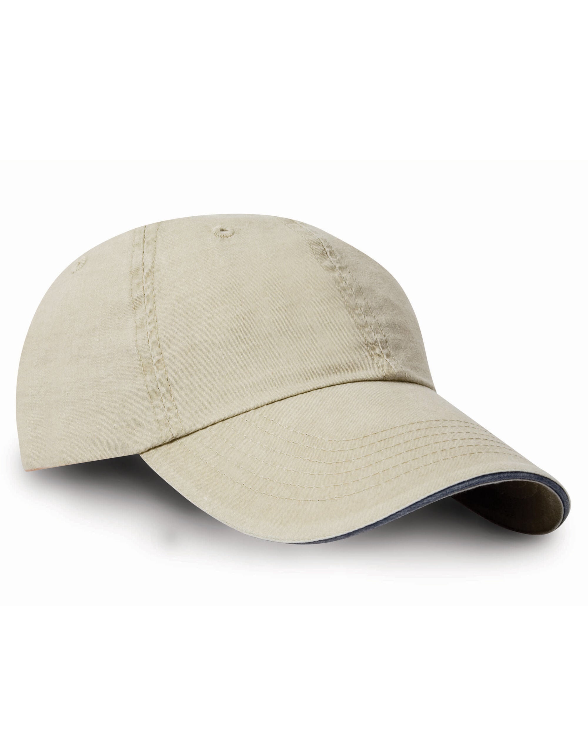 Result Washed SPeak Fine Line Cap rc54 - Putty Navy O S - Customisable Caps