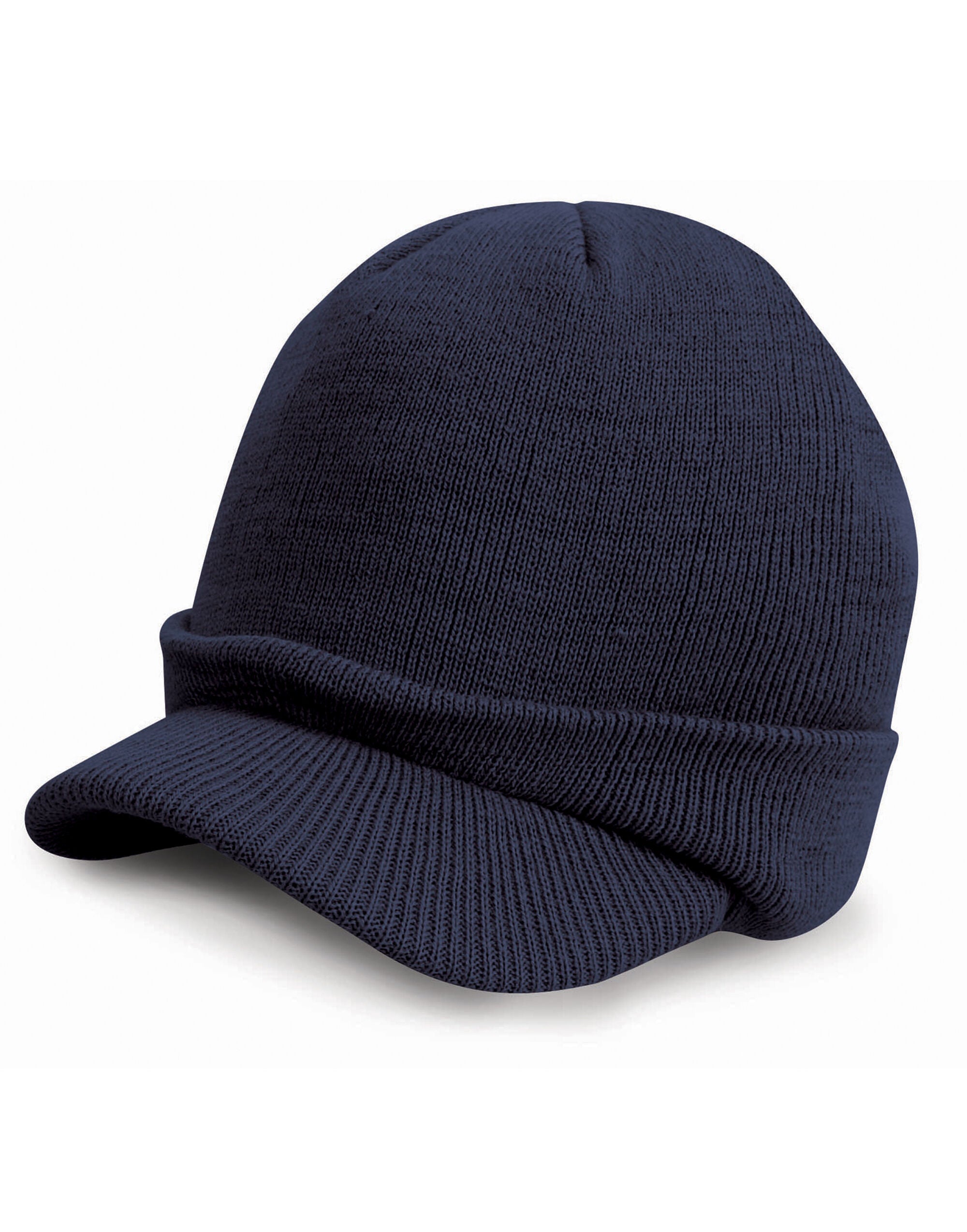 Result Winter Esco Army Knitted Hat rc60 - Navy O S - Customisable Hats