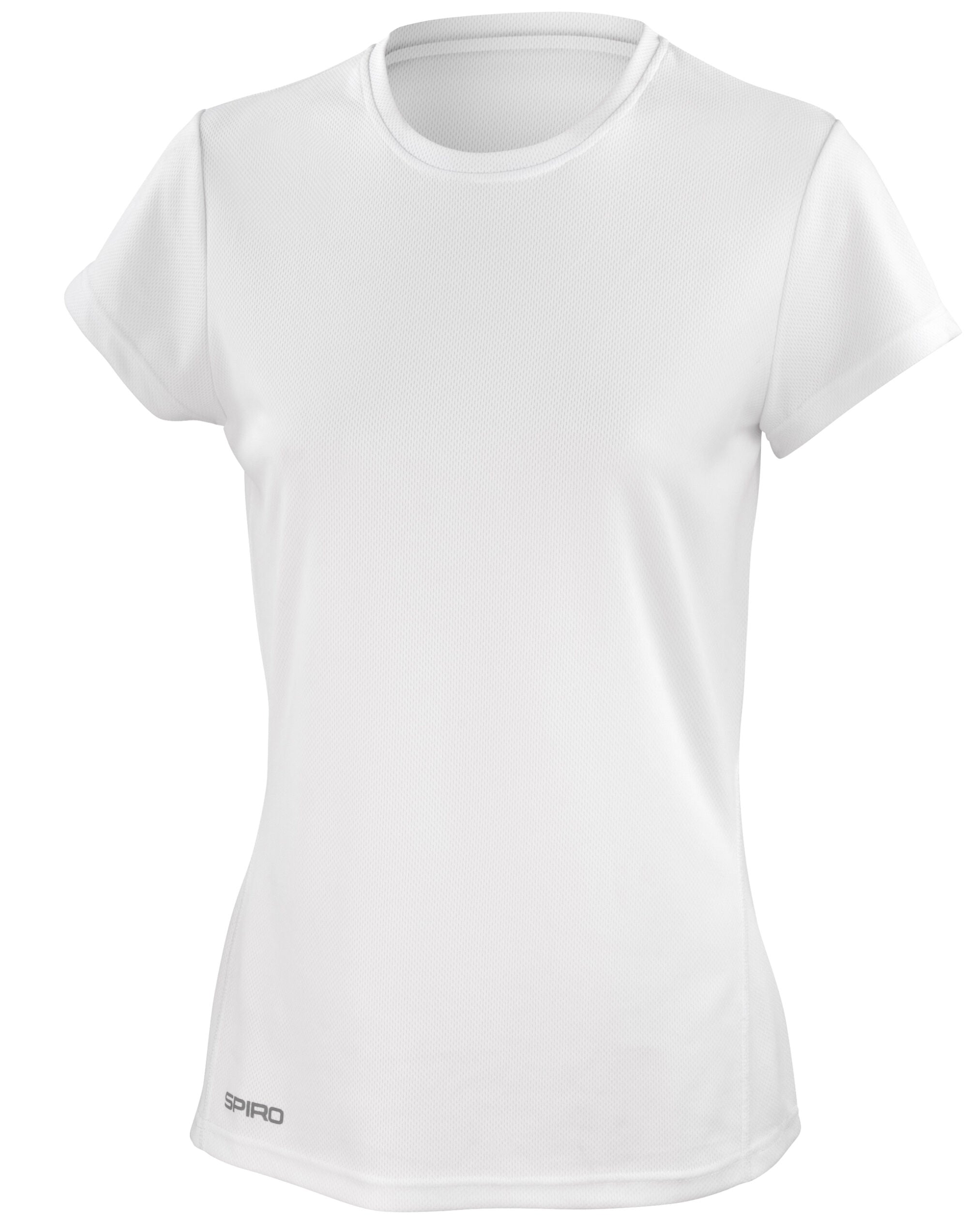 Spiro Ladies Quick Dry S/Sleeve T-Shirt S253F - White - Customisable T-Shirts