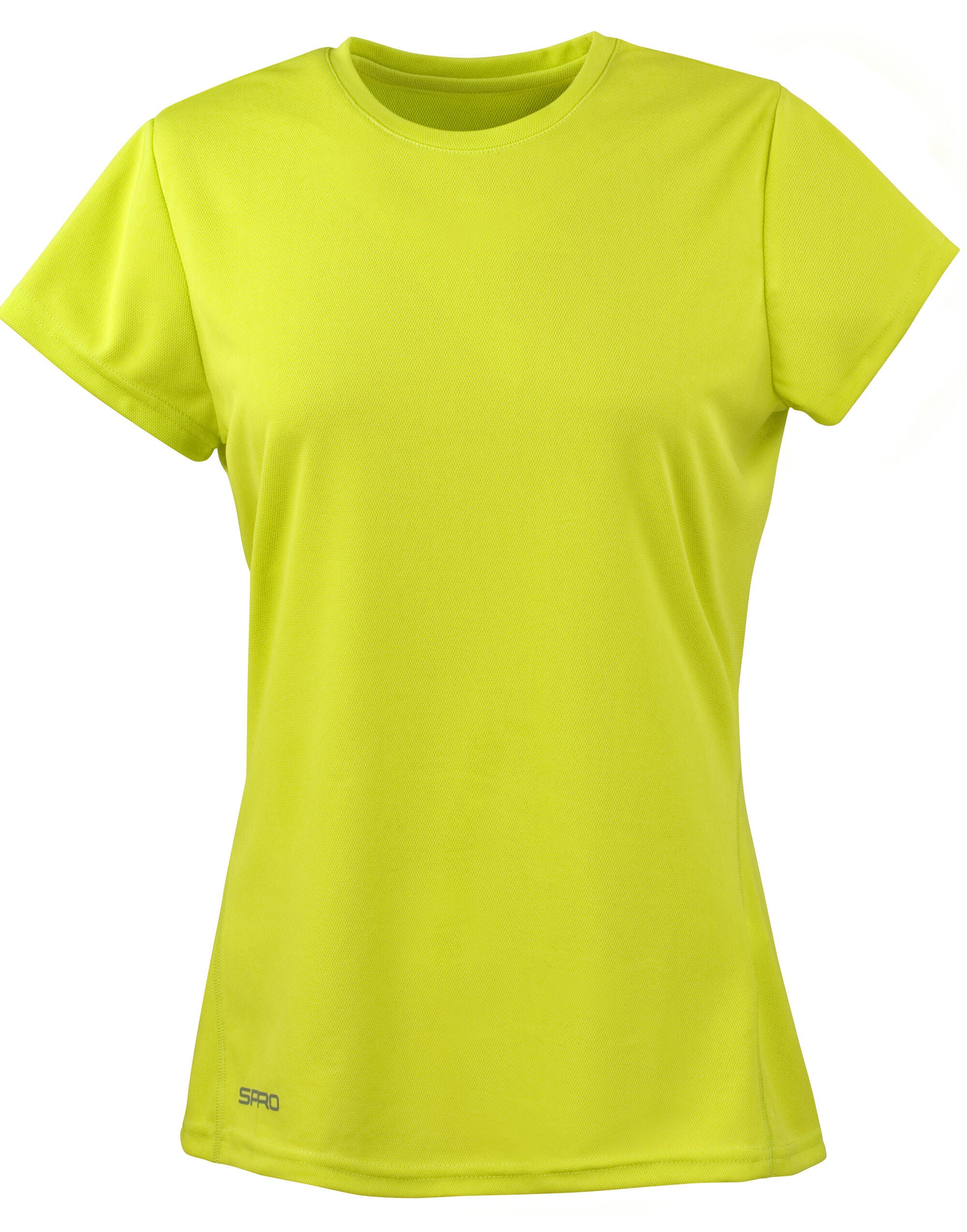 Spiro Ladies Quick Dry S/Sleeve T-Shirt S253F - Lime - Customisable T-Shirts