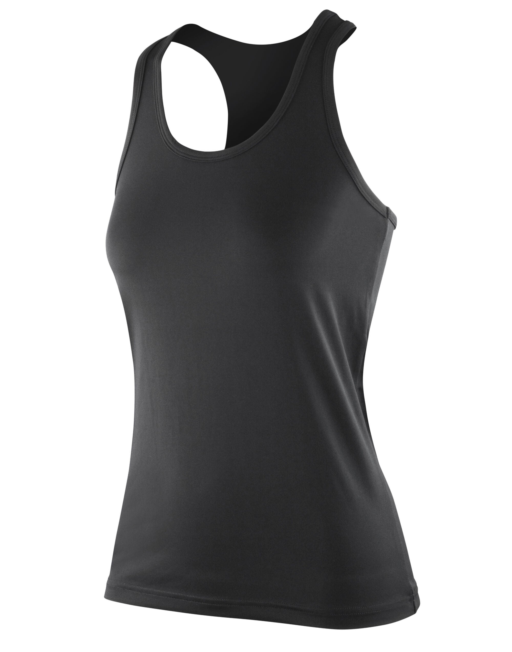 Spiro Impact Softex Fitness Top s281f - Black - Customisable Sportswear