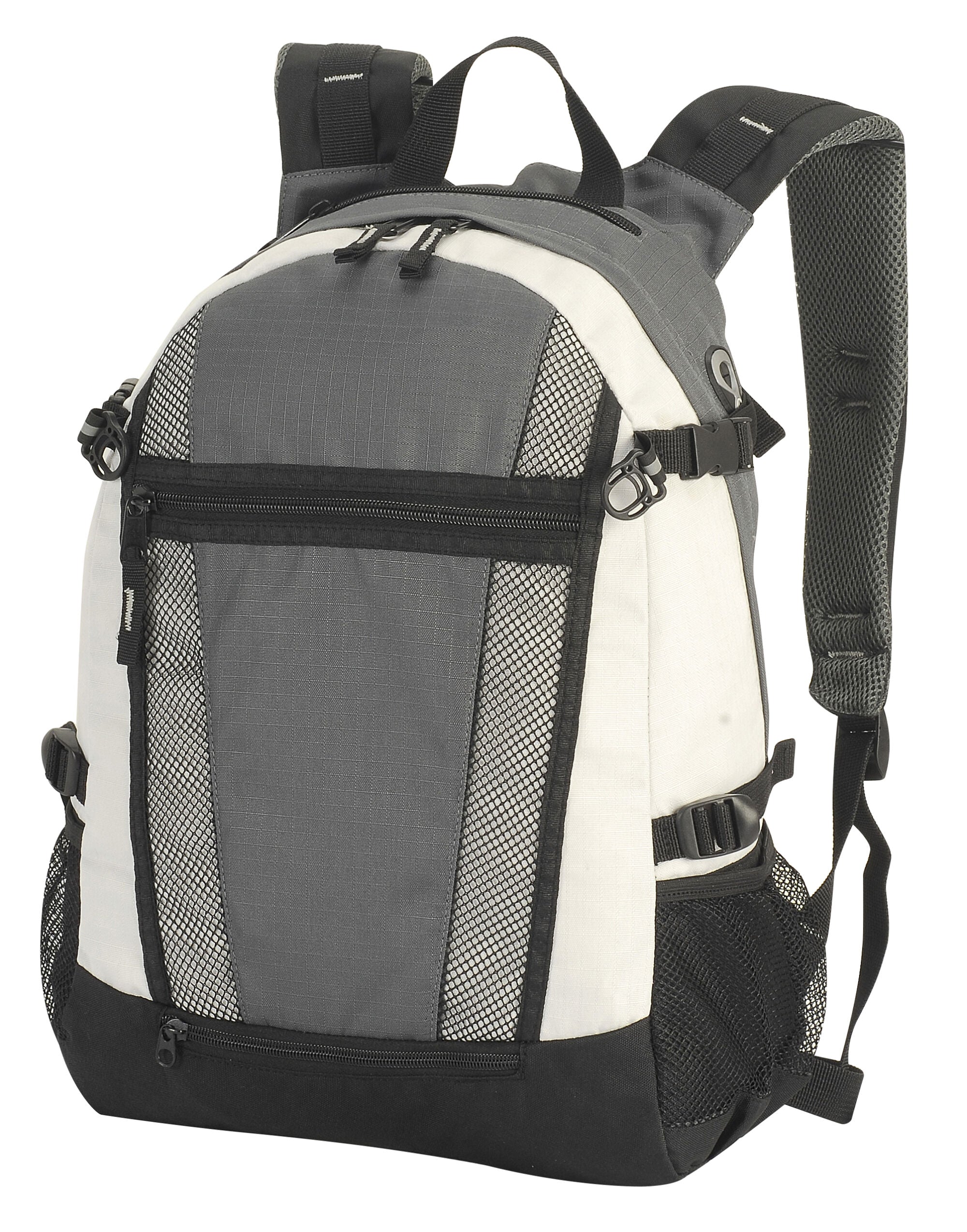 Shugon Indiana Sports Backpack sh1295 - Dark Grey Off White O S - Customisable Bags