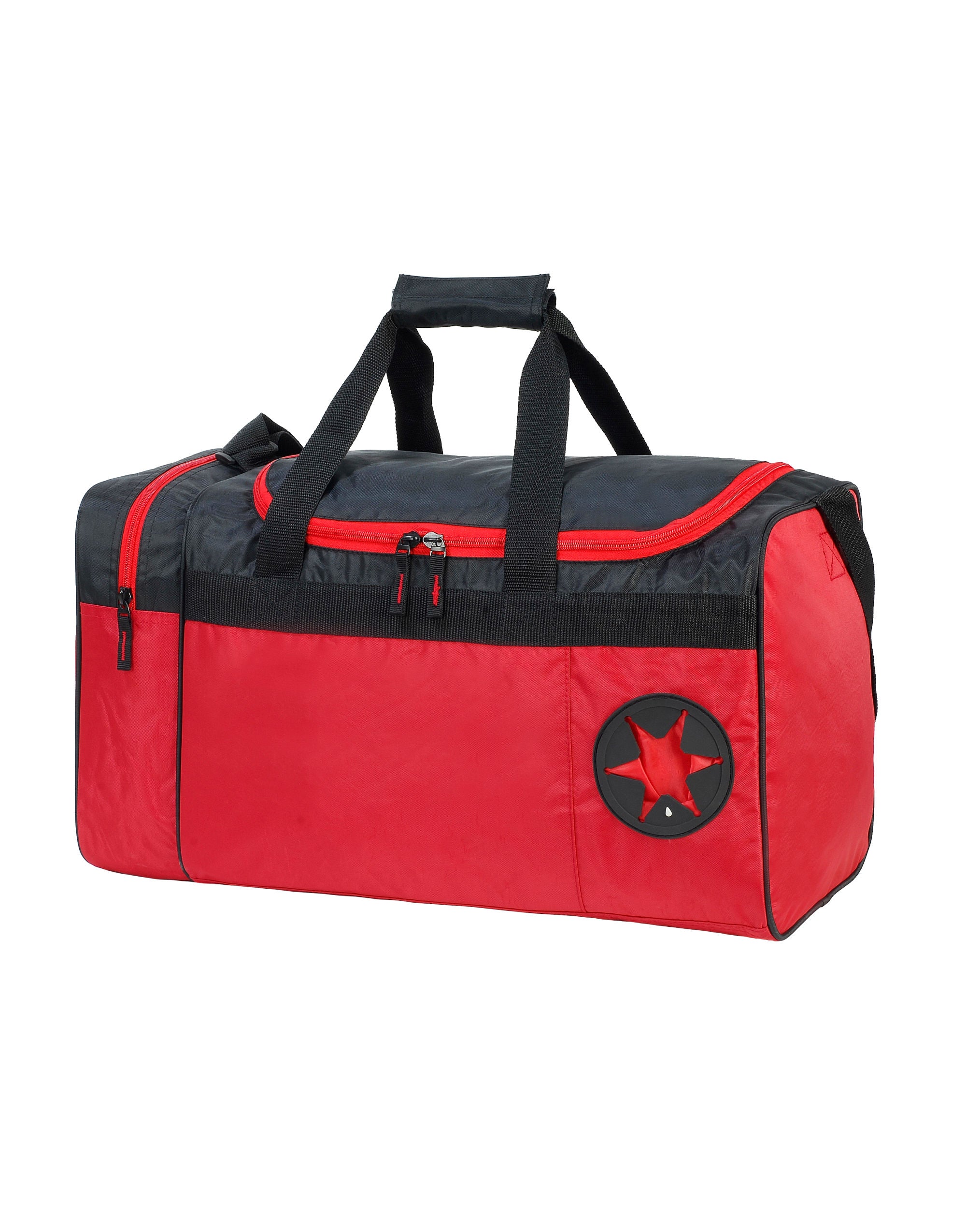 Shugon Cannes Sportsovernight Bag sh2450 - Red Black O S - Customisable Bags