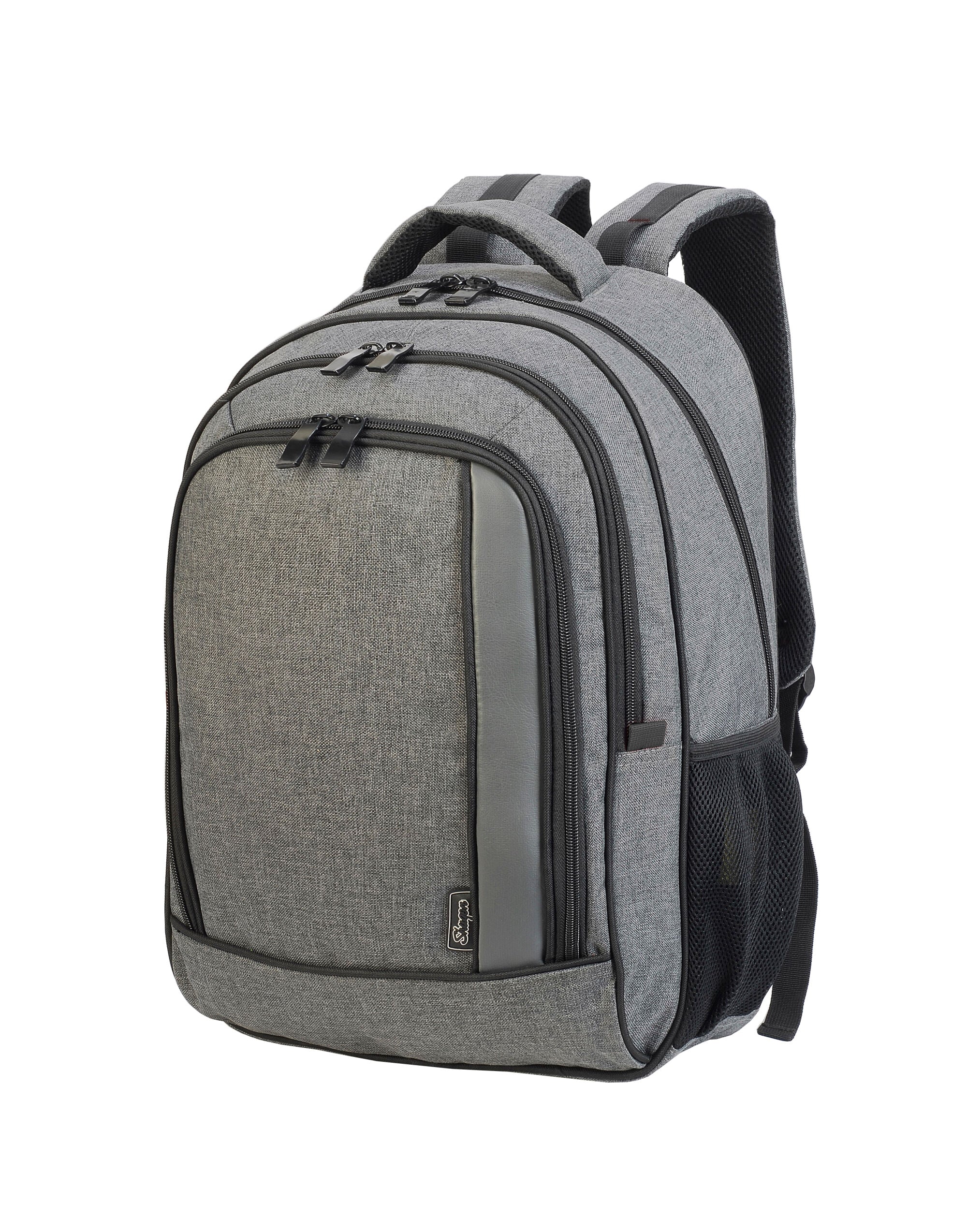 Shugon Frankfurt Classic Laptop Backpack sh5818 - Grey Melange O S - Customisable Bags