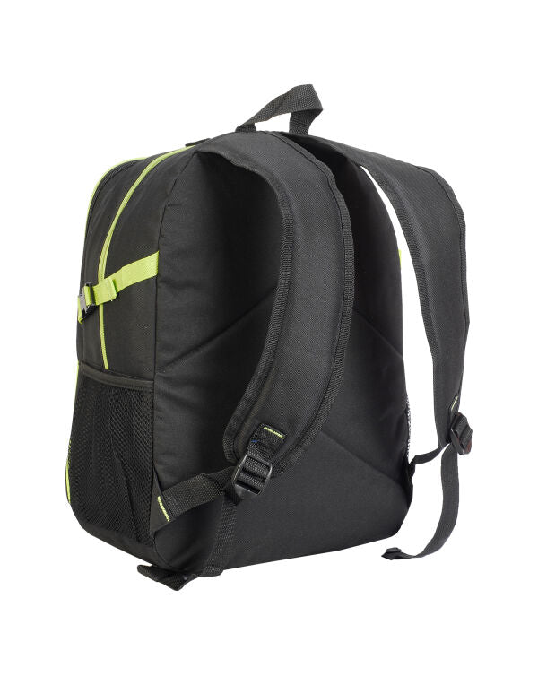 Shugon Osaka Backpack SH7677 - Black Lime Green O S - Customisable Bags