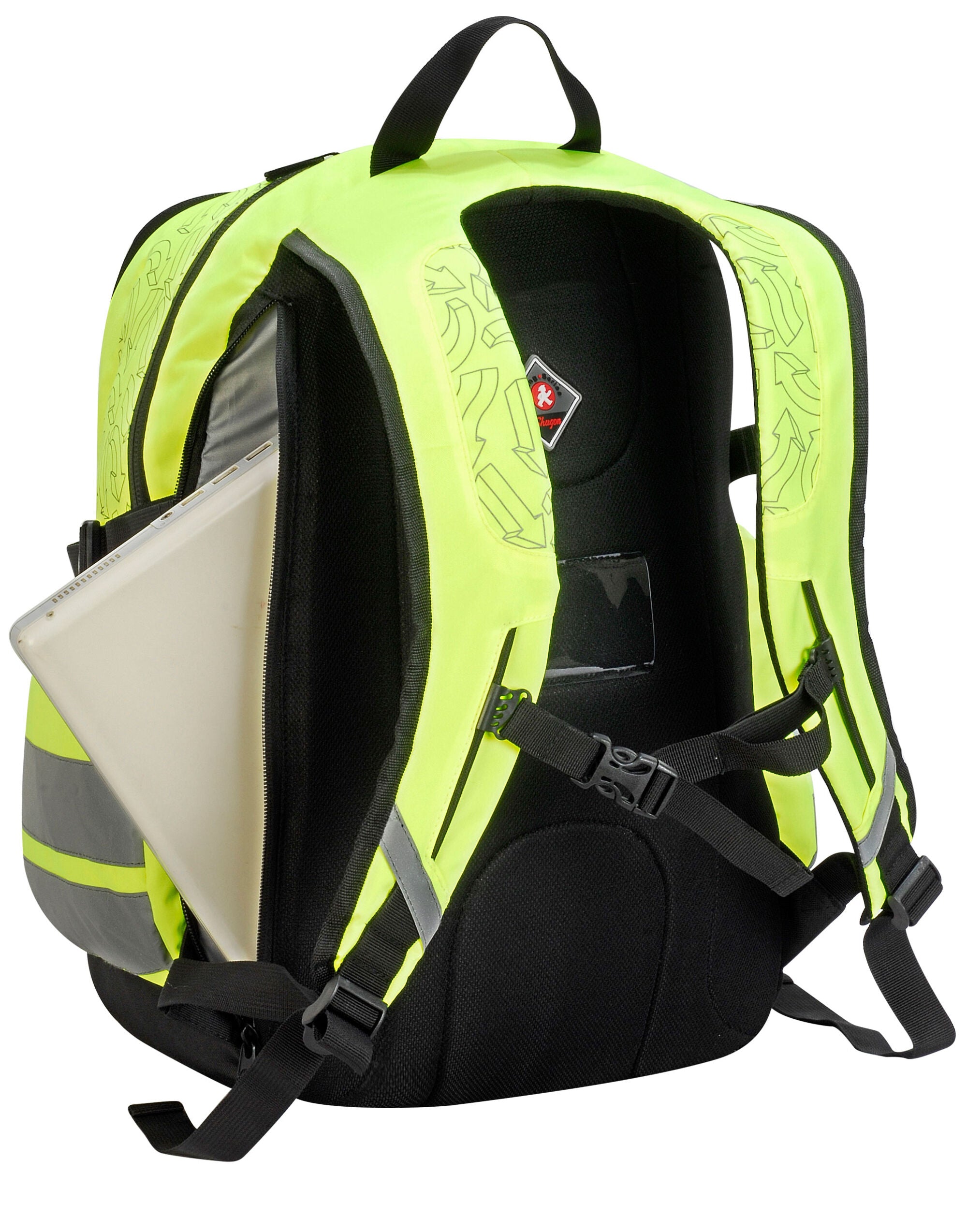 Shugon London Hi Vis Backpack sh7702 - Hi-Vis Yellow O S - Customisable Bags