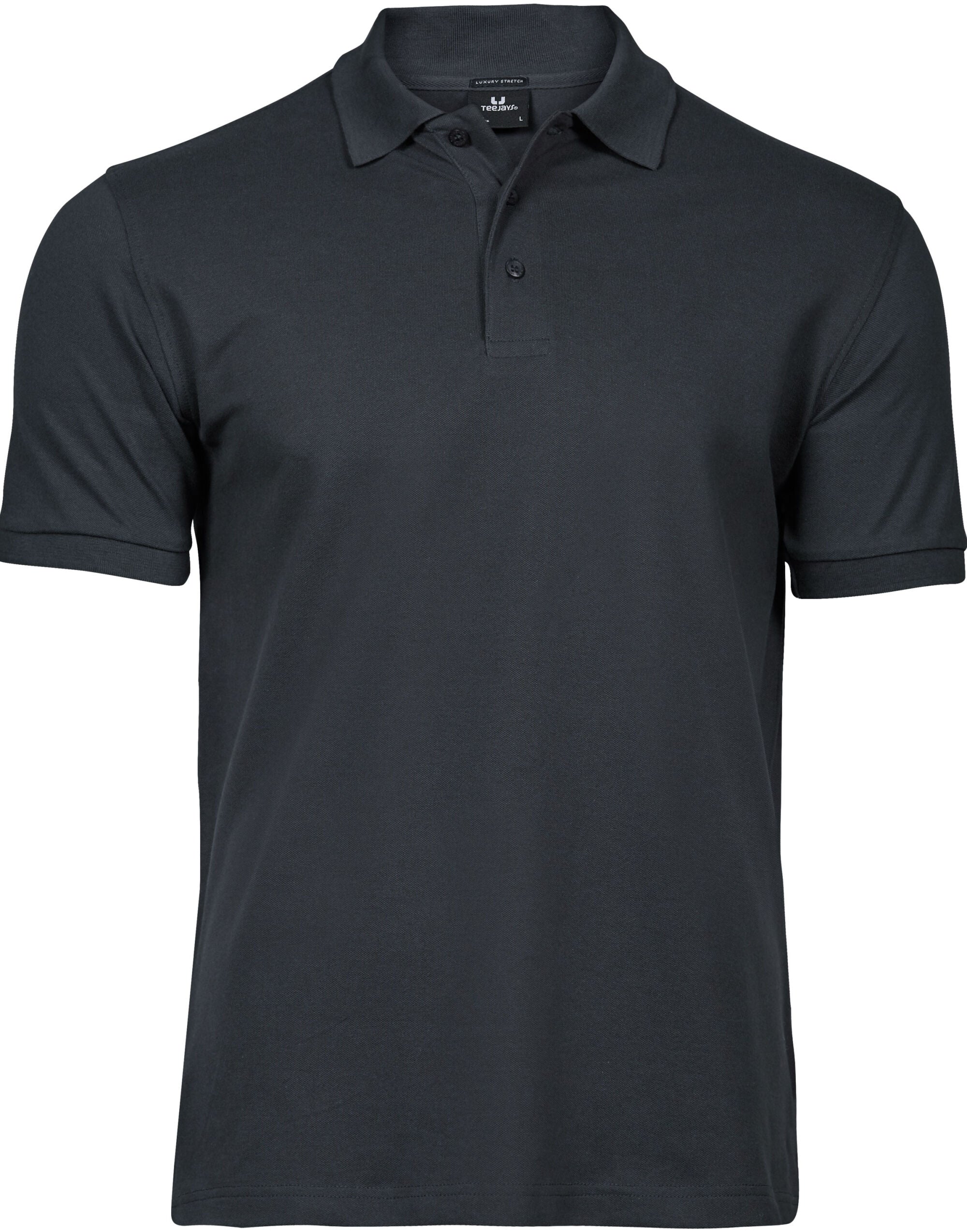 Mens Luxury Stretch Polo Shirt TJ1405 - dark-grey - Customisable Polo Shirts