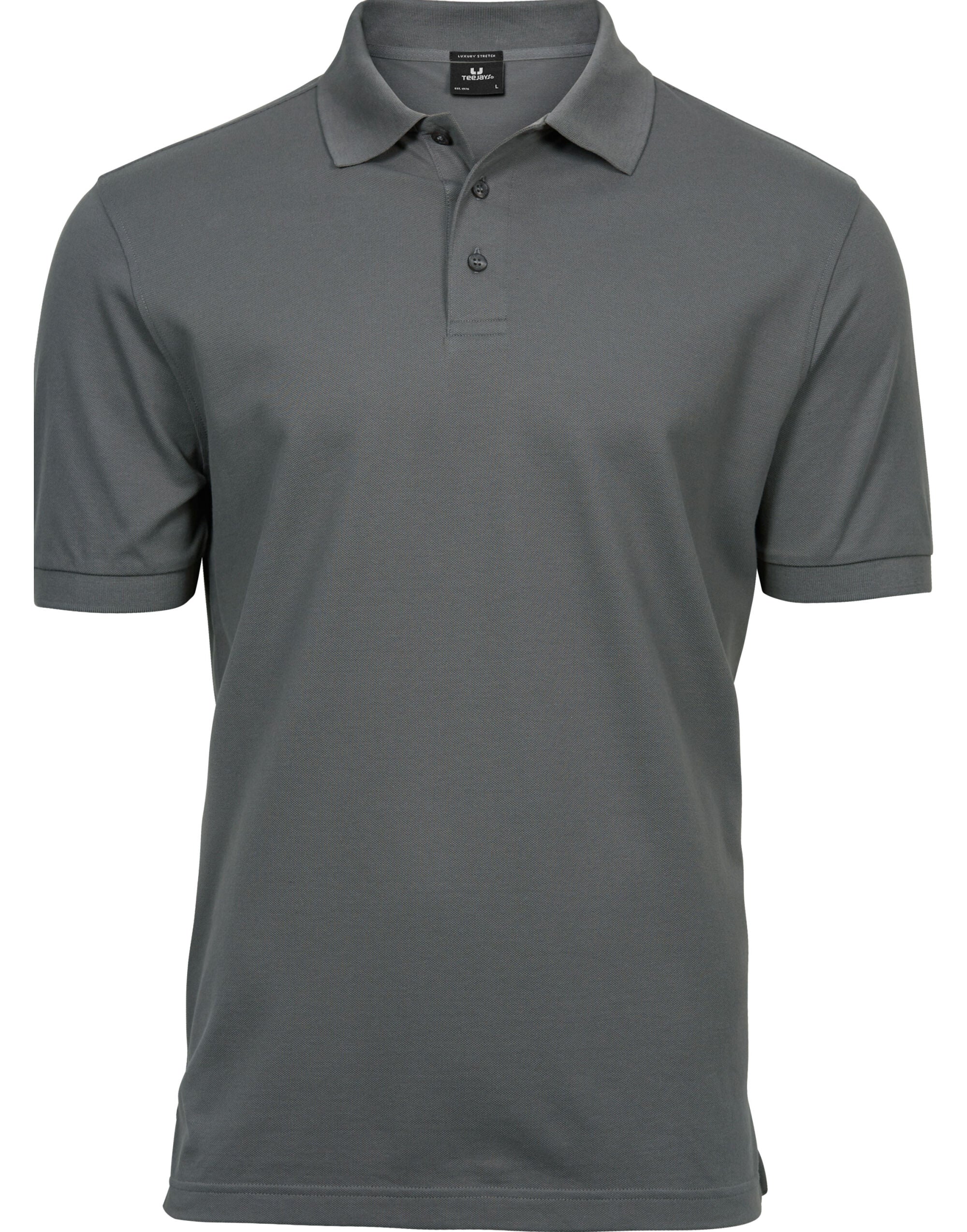 Mens Luxury Stretch Polo Shirt TJ1405 - powder-grey - Customisable Polo Shirts