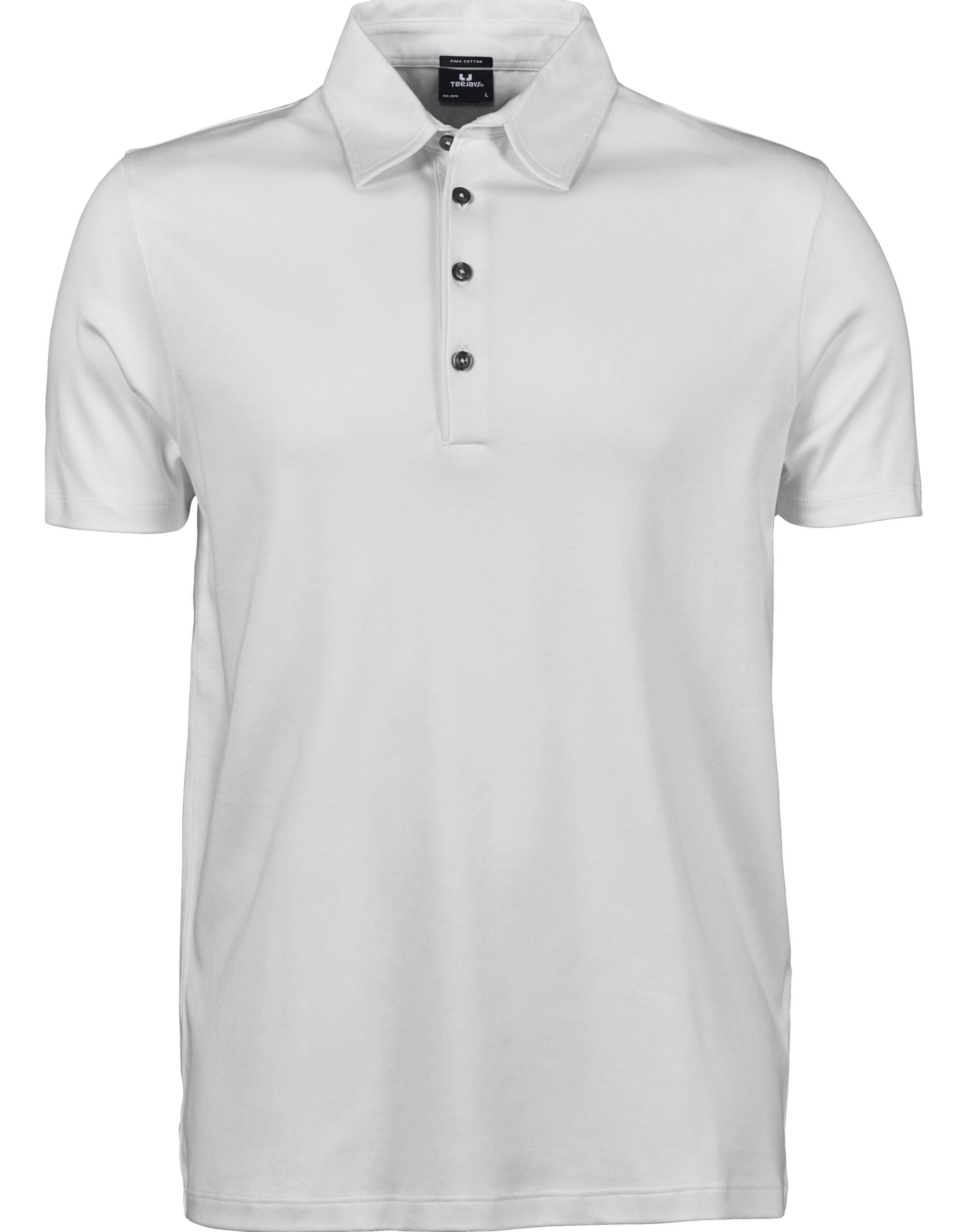 Tee Jays Mens Pima Cotton Polo TJ1440 - White - Customisable Polos