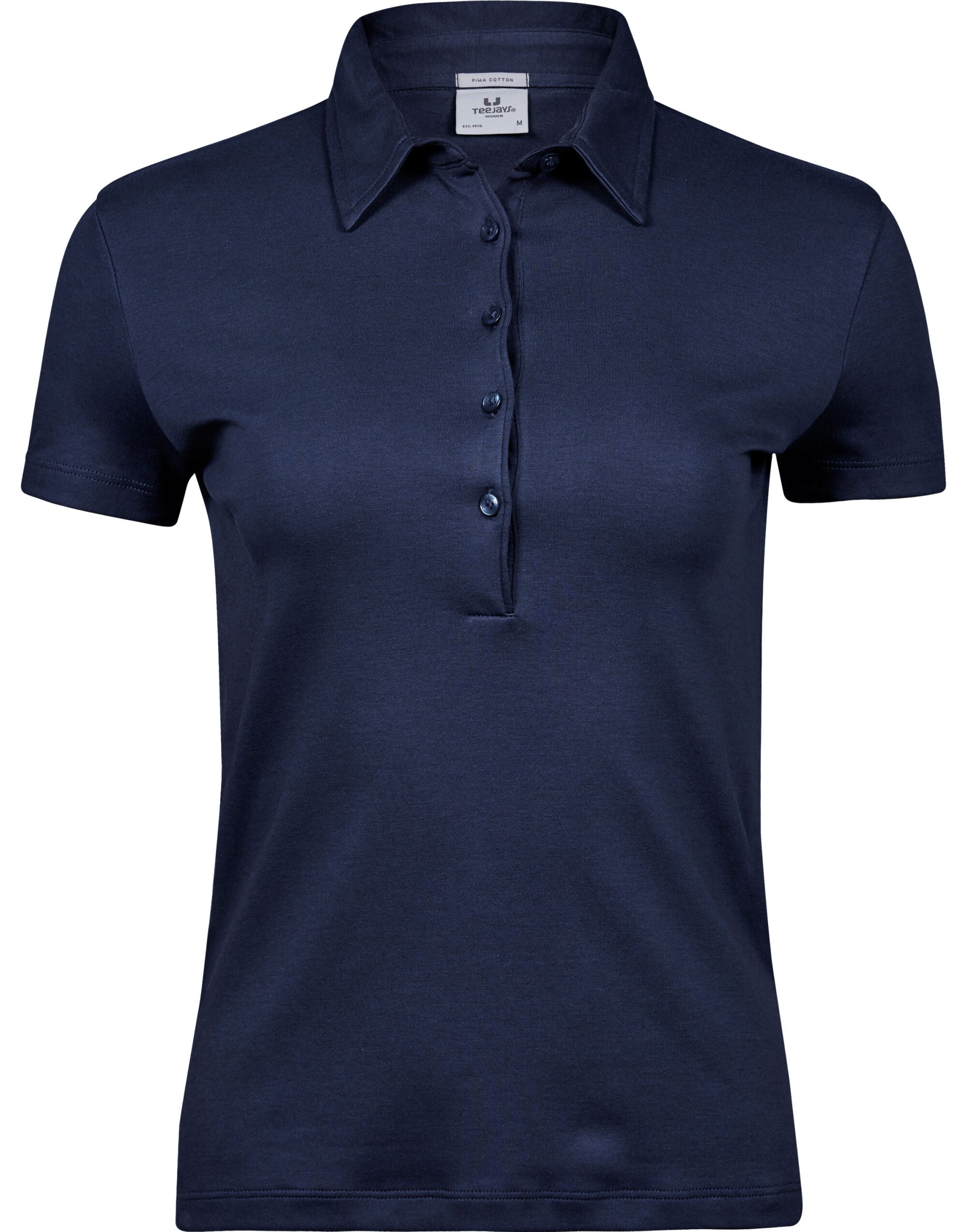 Tee Jays Ladies Pima Cotton Polo TJ1441 - Navy - Customisable Polos