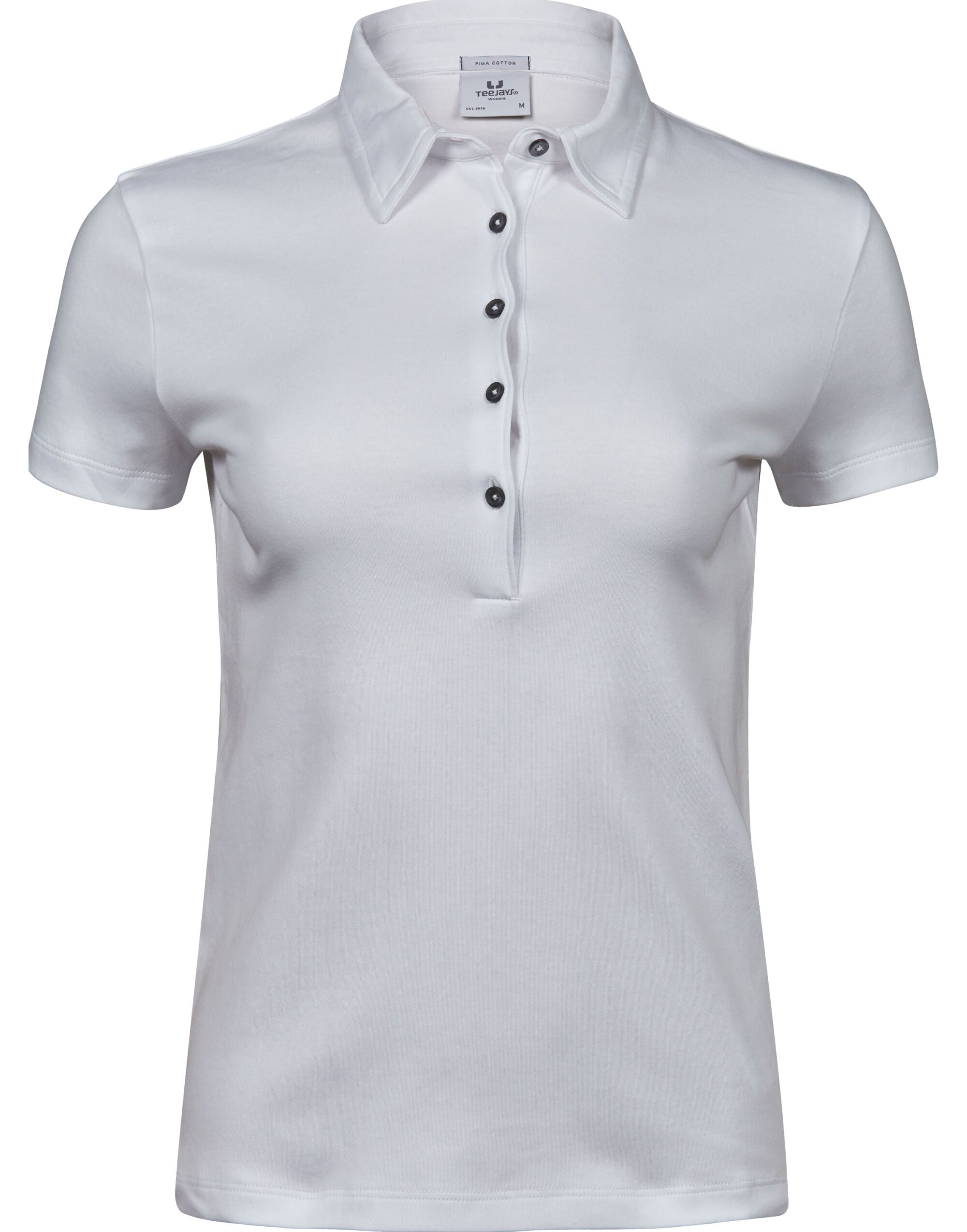 Tee Jays Ladies Pima Cotton Polo TJ1441 - White - Customisable Polos