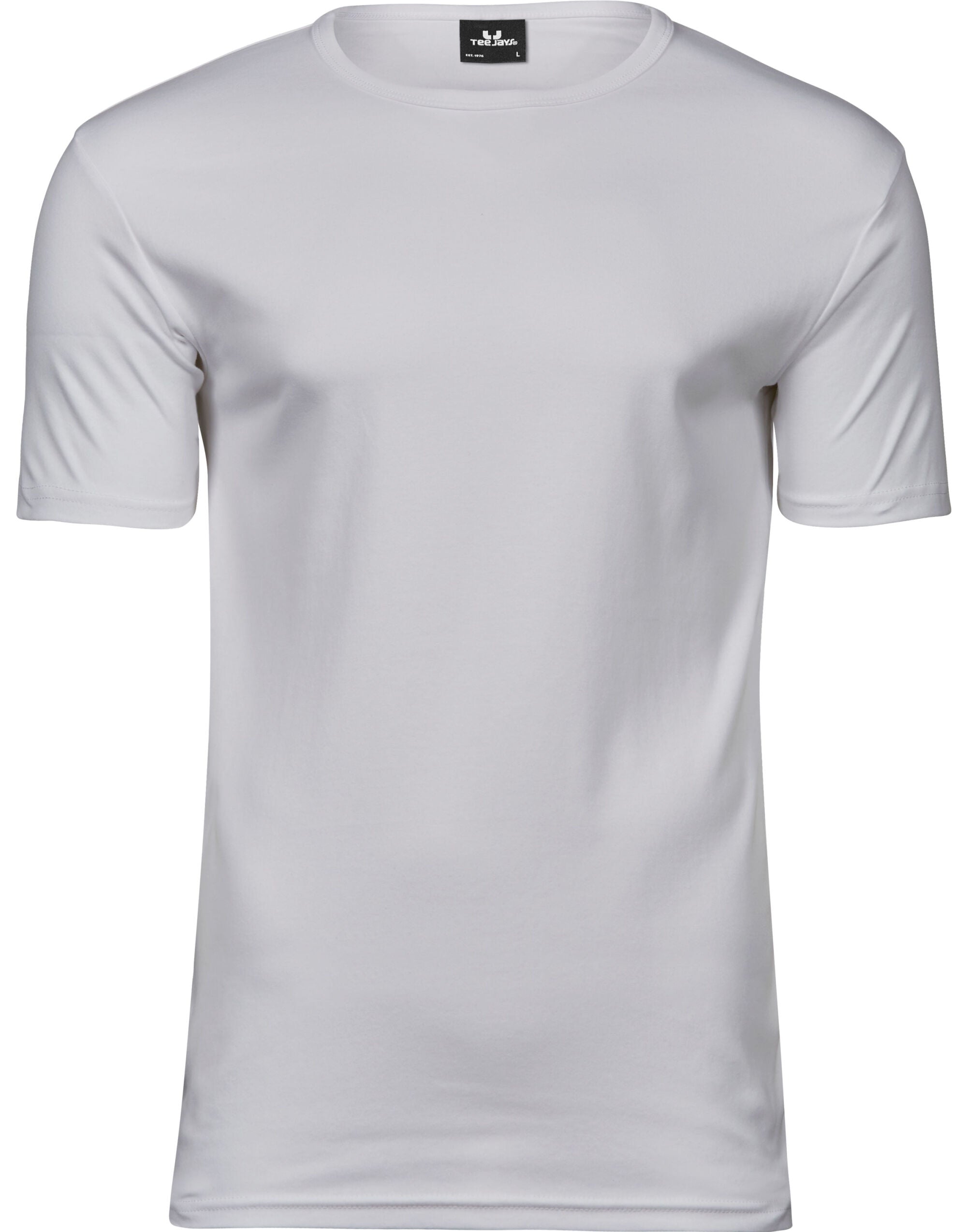 Tee Jays Mens Interlock Tee TJ520 - White - Customisable T-Shirt