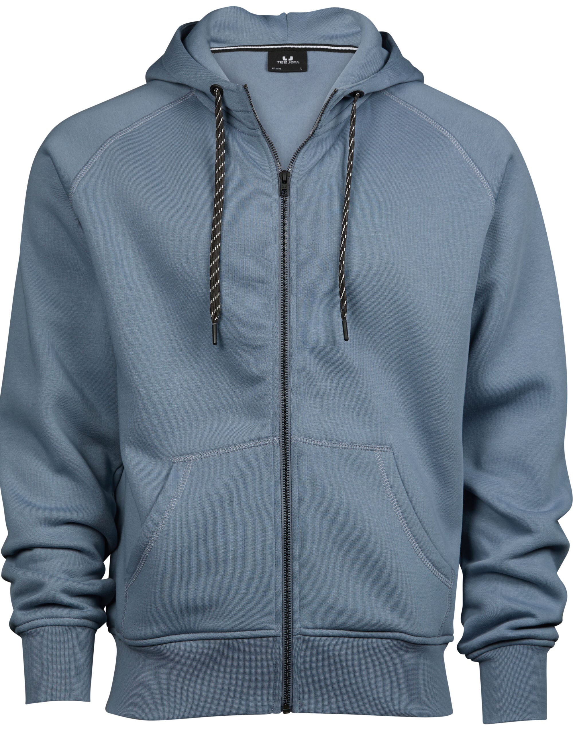 Tee Jays Mens Fashion Full Zip Hood TJ5435 - Flint Stone - Customisable Hoodies