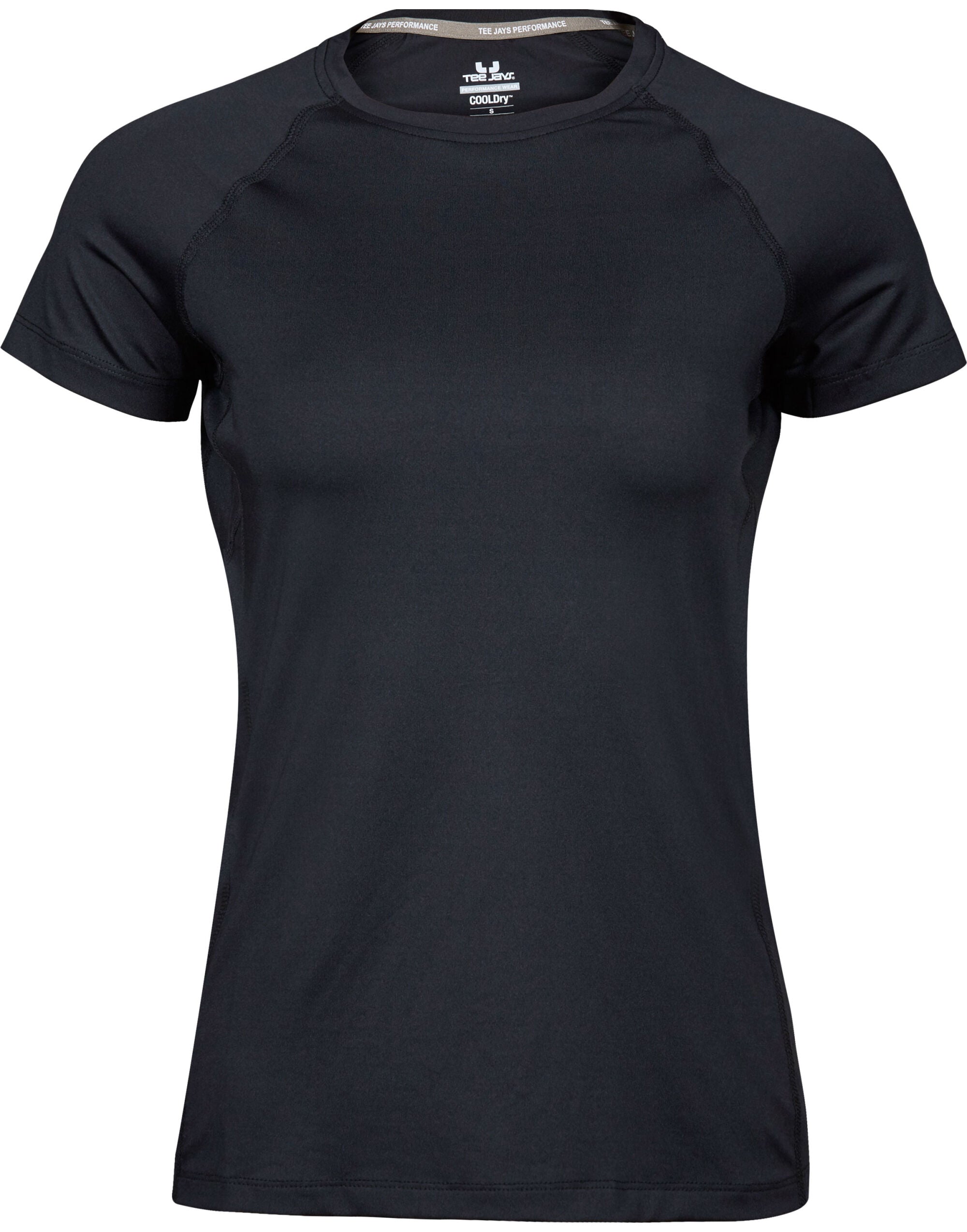 Tee Jays Ladies CoolDry Tee TJ7021 - Black - Customisable T-Shirts