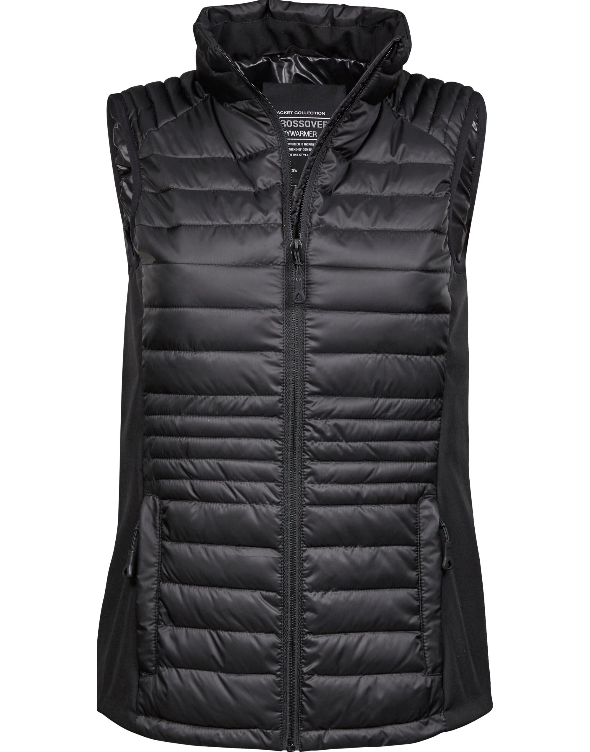 Tee Jays Ladies Crossover Bodywarmer TJ9625 - Black Black - Customisable Bodywarmer