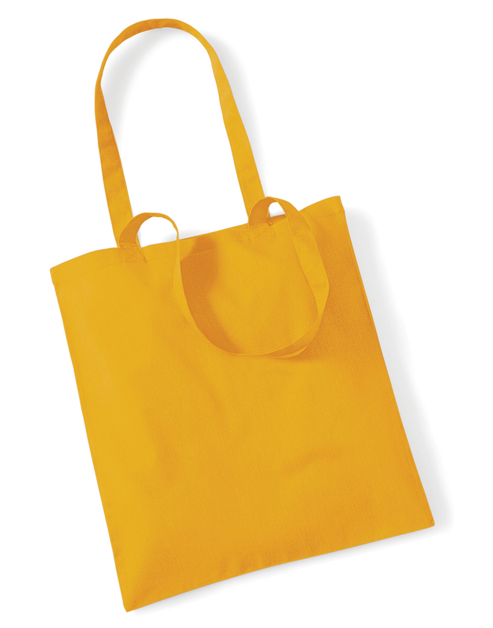 Westford Mill Bag for Life Long Handles w101 - Mustard O S - Customisable Bags