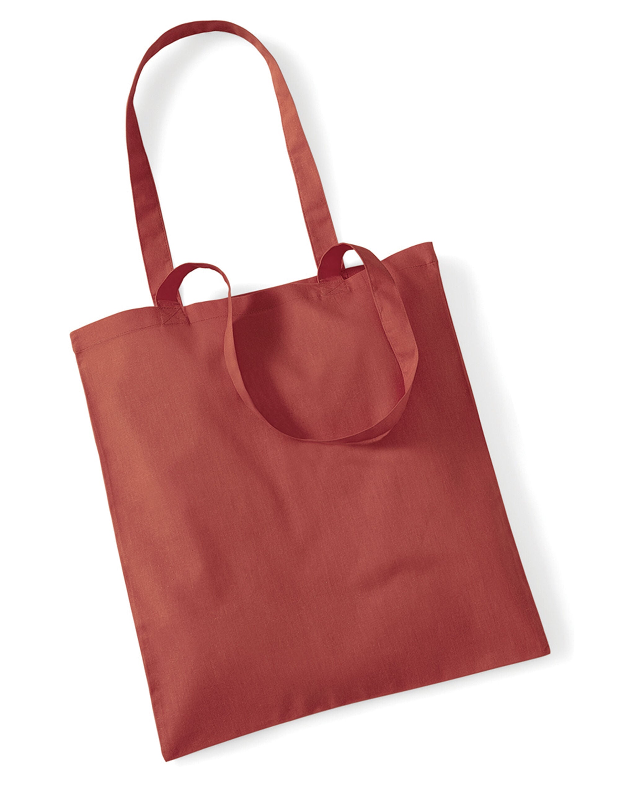 Westford Mill Bag for Life Long Handles w101 - Orange Rust O S - Customisable Bags