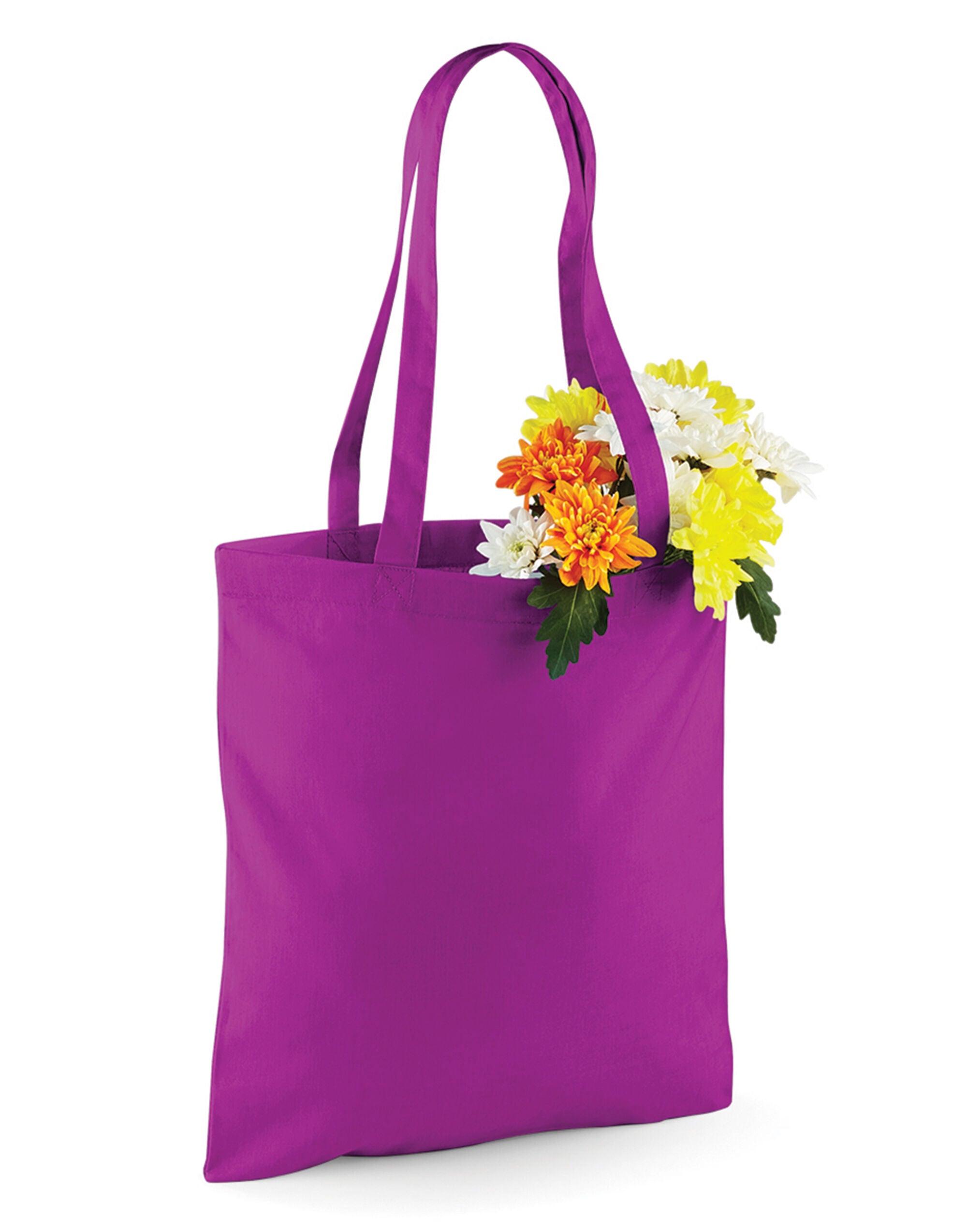 Westford Mill Bag for Life Long Handles w101 - Magenta O S - Customisable Bags