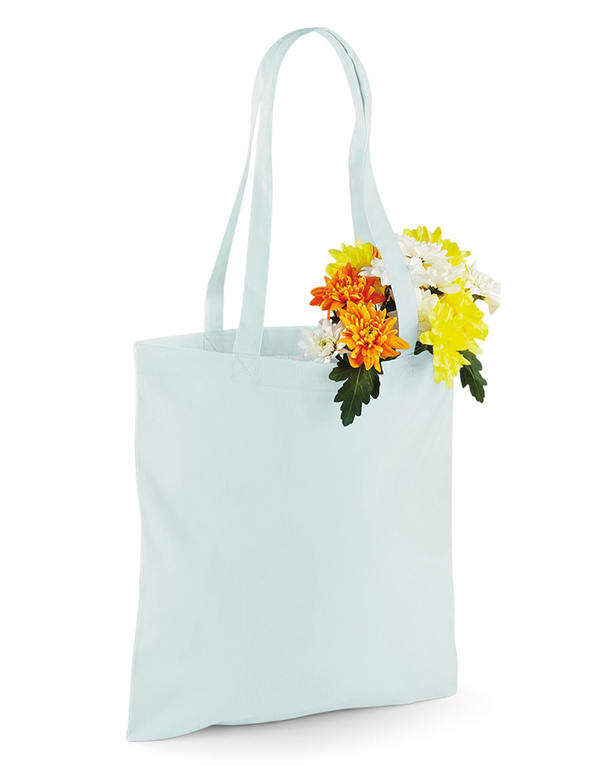 Westford Mill Bag for Life Long Handles w101 - Pastel Mint O S - Customisable Bags