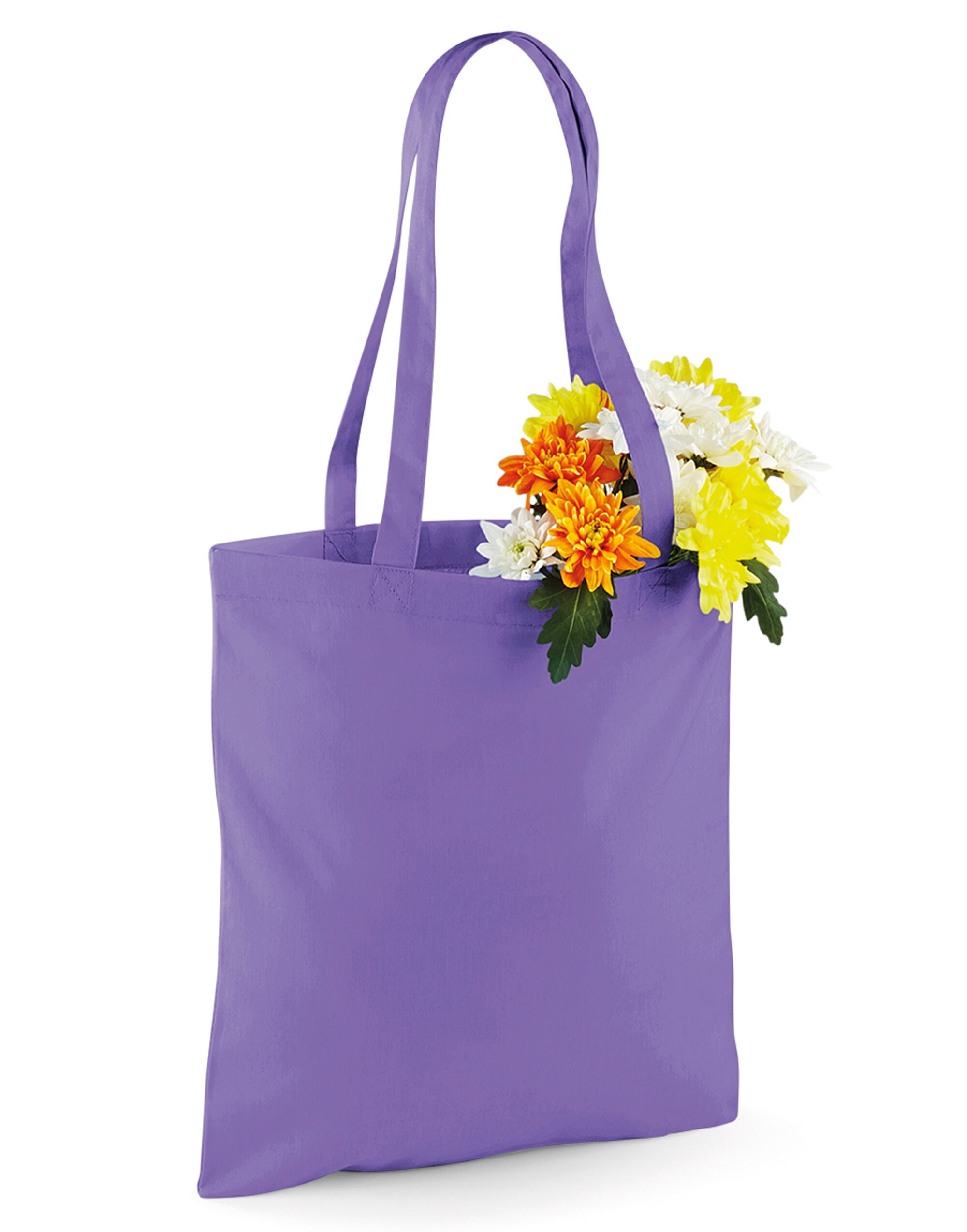 Westford Mill Bag for Life Long Handles w101 - Violet O S - Customisable Bags