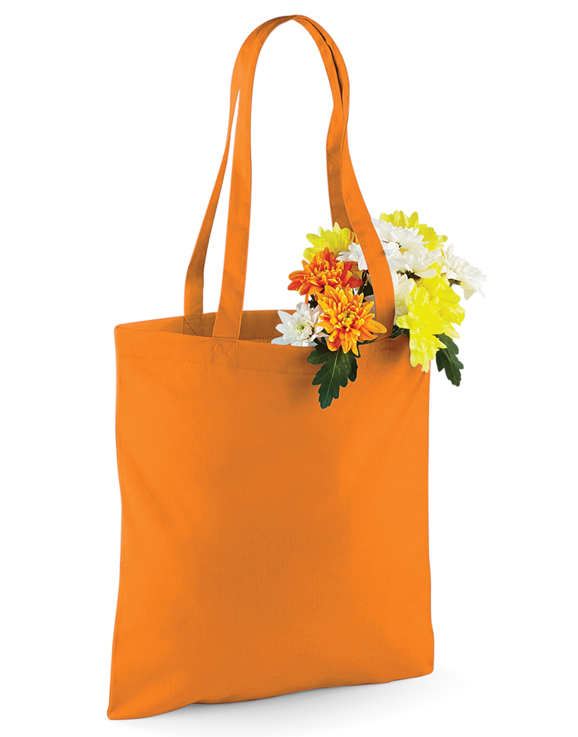 Westford Mill Bag for Life Long Handles w101 - Orange O S - Customisable Bags