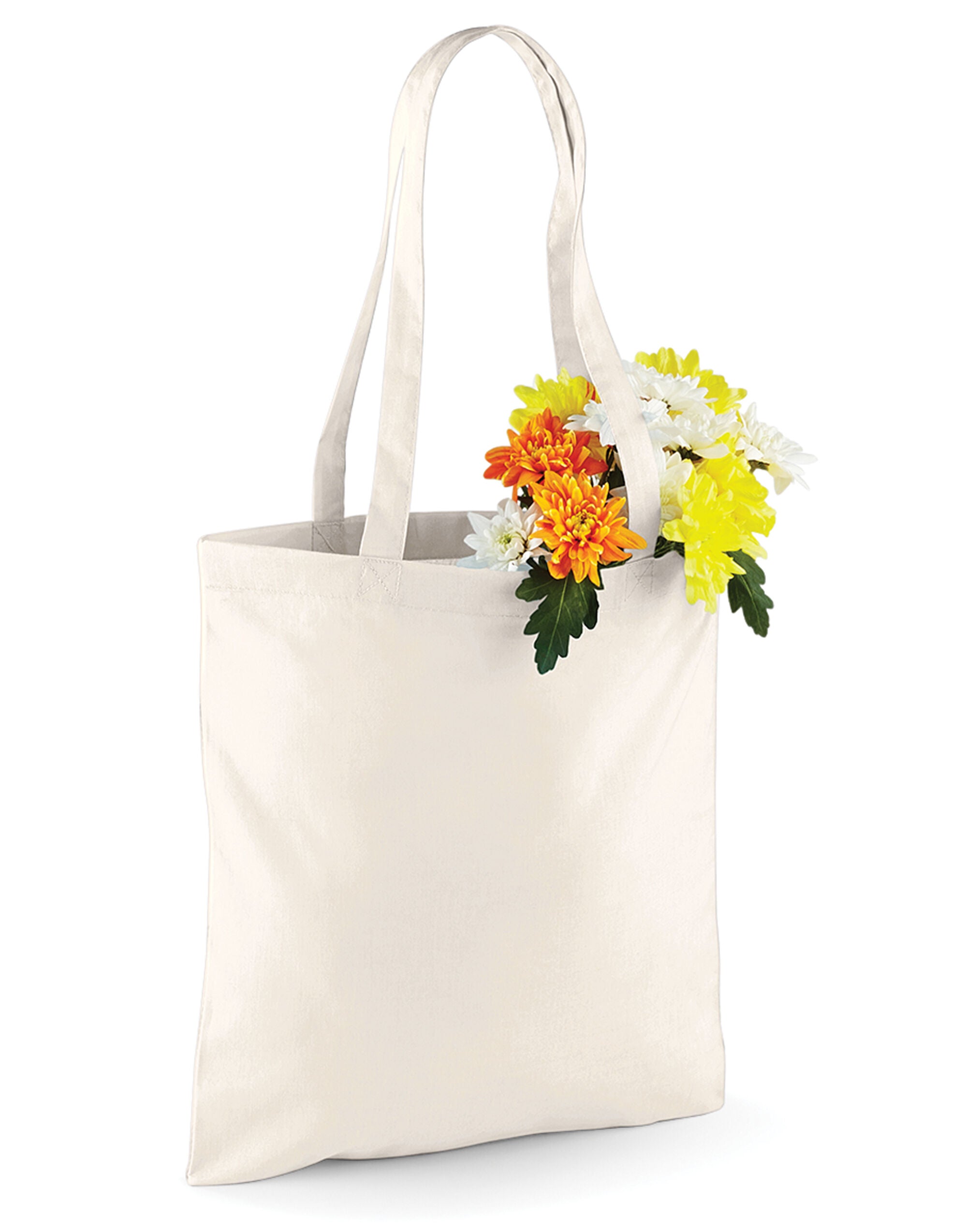 Westford Mill Bag for Life Long Handles w101 - Natural O S - Customisable Bags