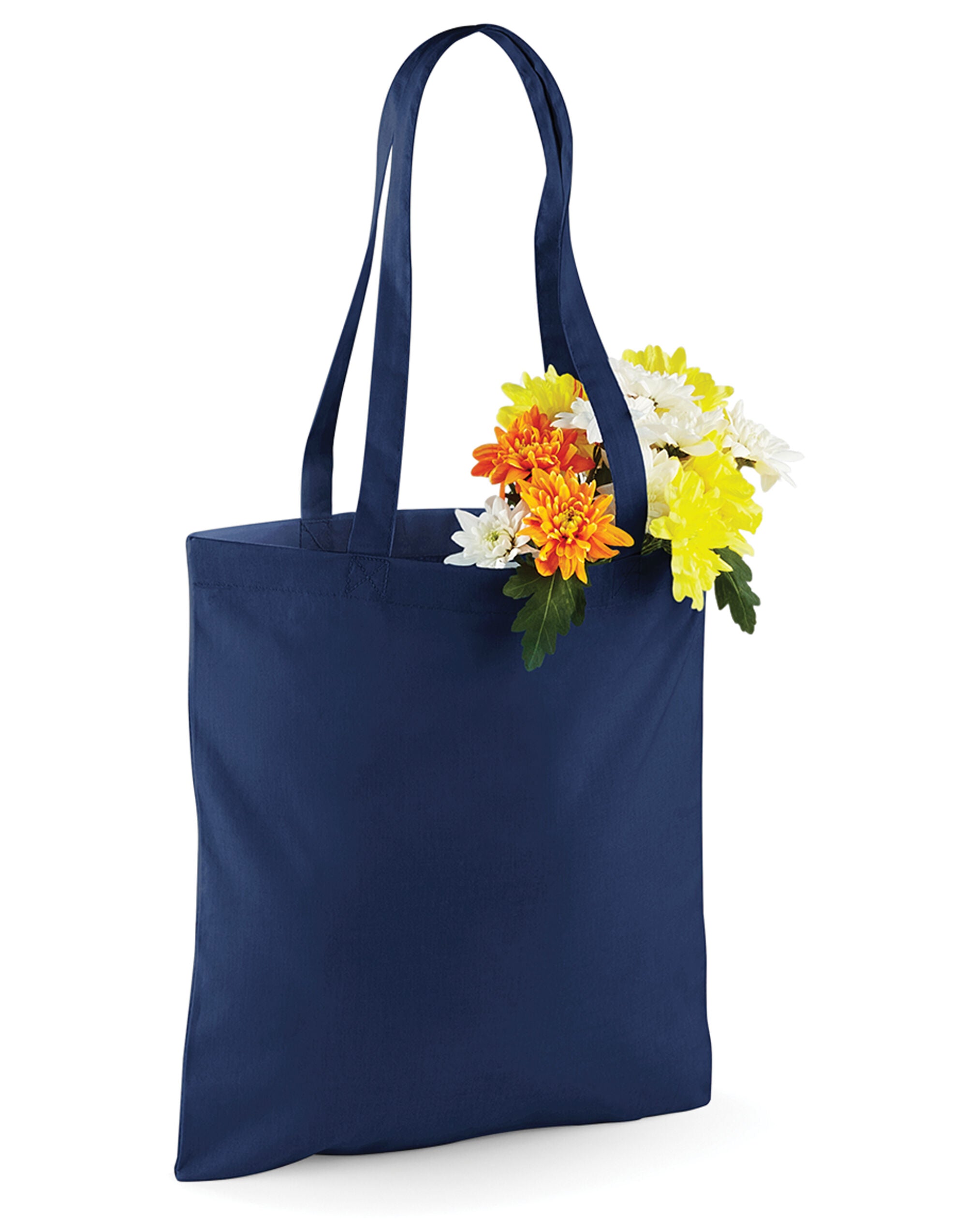 Westford Mill Bag for Life Long Handles w101 - French Navy O S - Customisable Bags