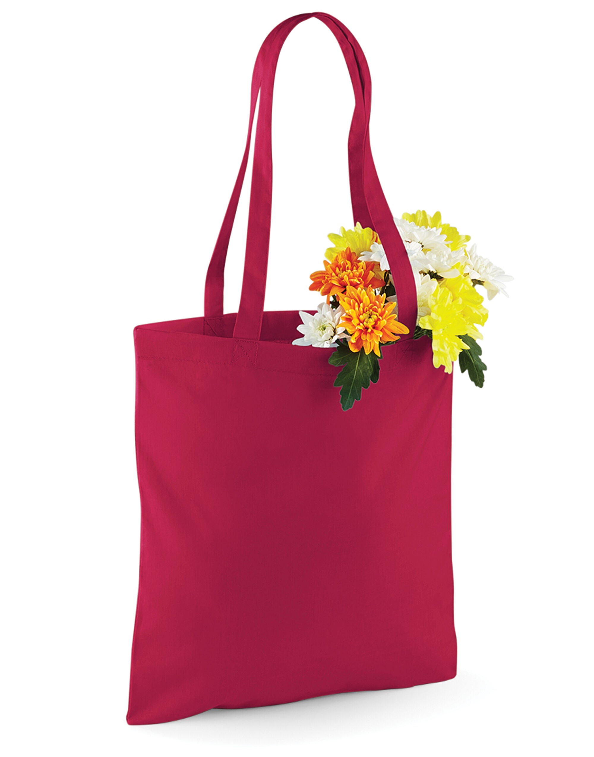 Westford Mill Bag for Life Long Handles w101 - Cranberry O S - Customisable Bags