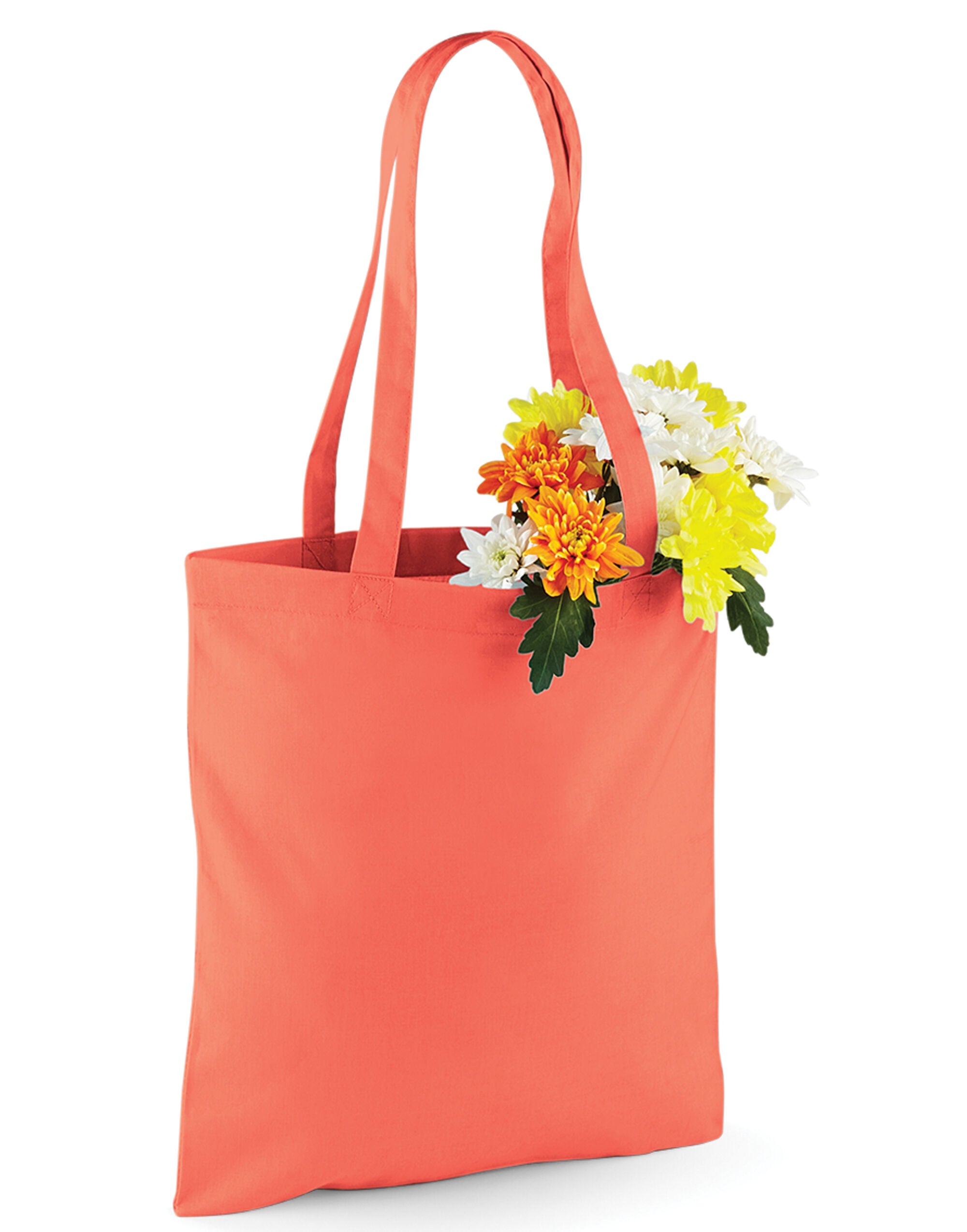 Westford Mill Bag for Life Long Handles w101 - Coral O S - Customisable Bags