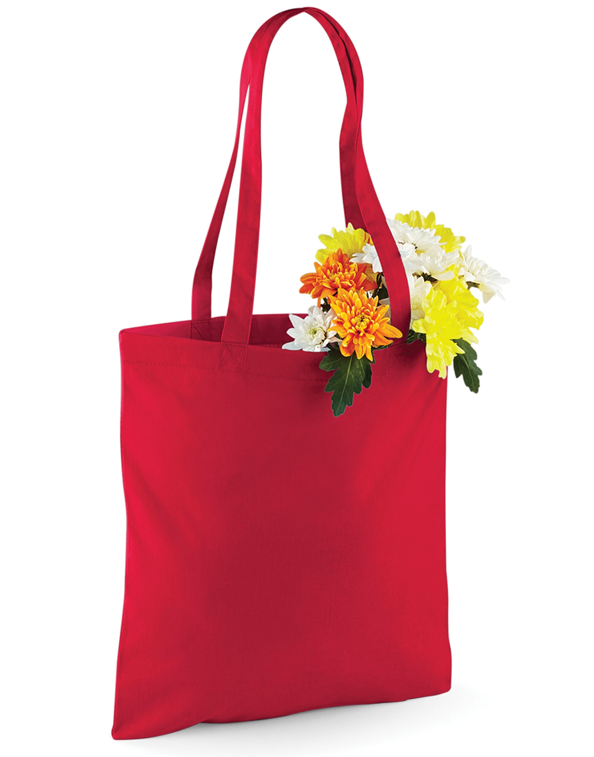 Westford Mill Bag for Life Long Handles w101 - Classic Red O S - Customisable Bags