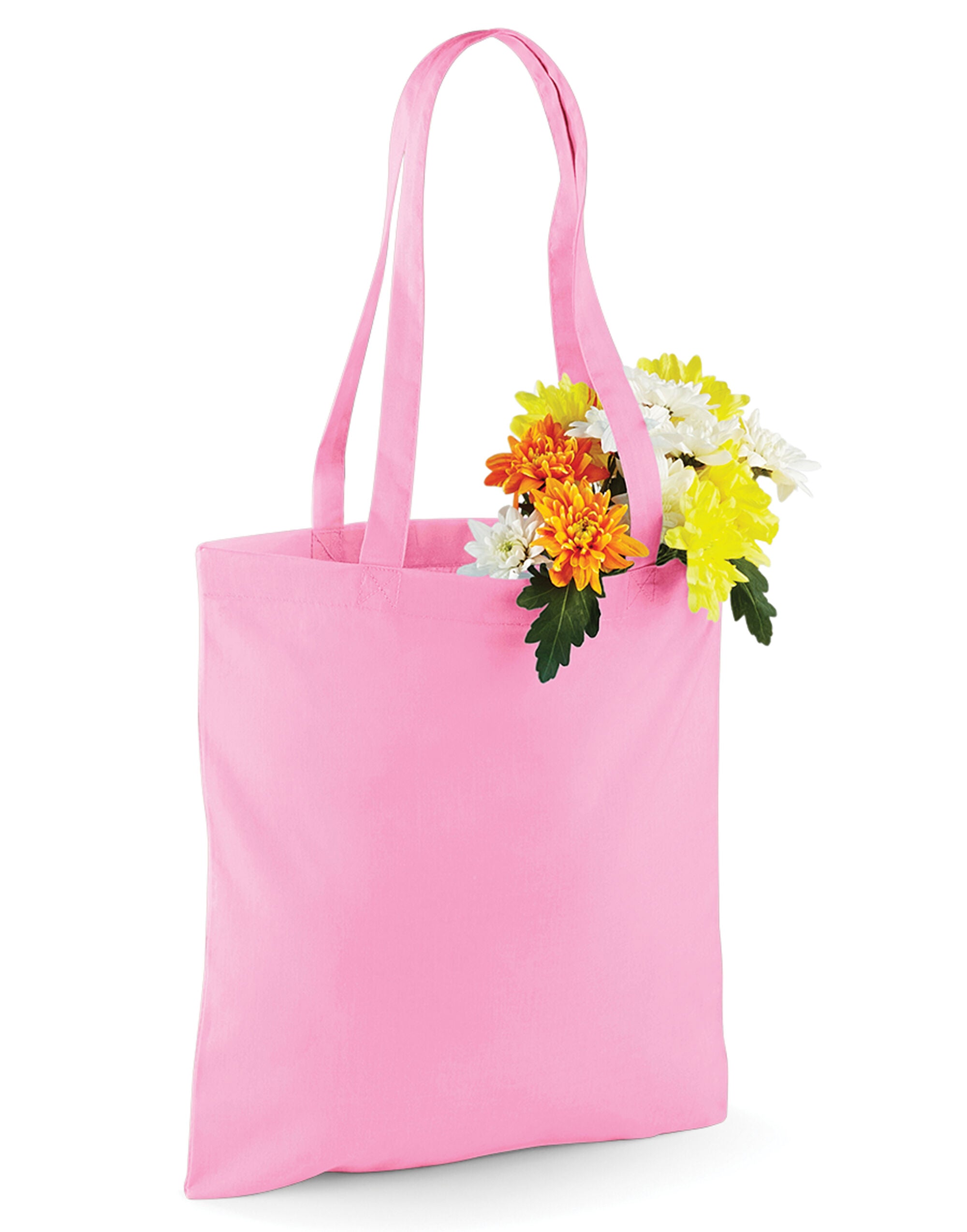 Westford Mill Bag for Life Long Handles w101 - Classic Pink O S - Customisable Bags