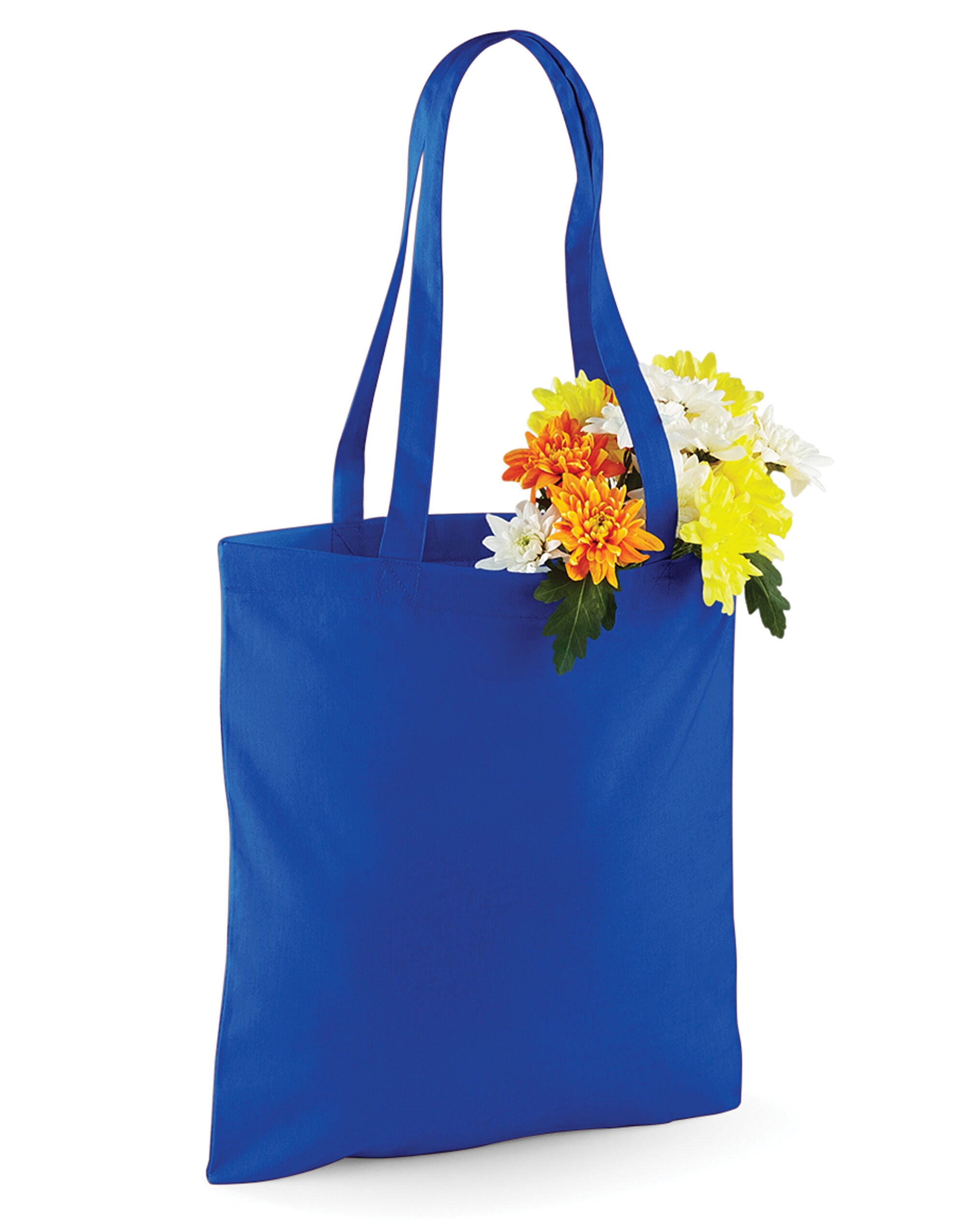 Westford Mill Bag for Life Long Handles w101 - Bright Royal O S - Customisable Bags