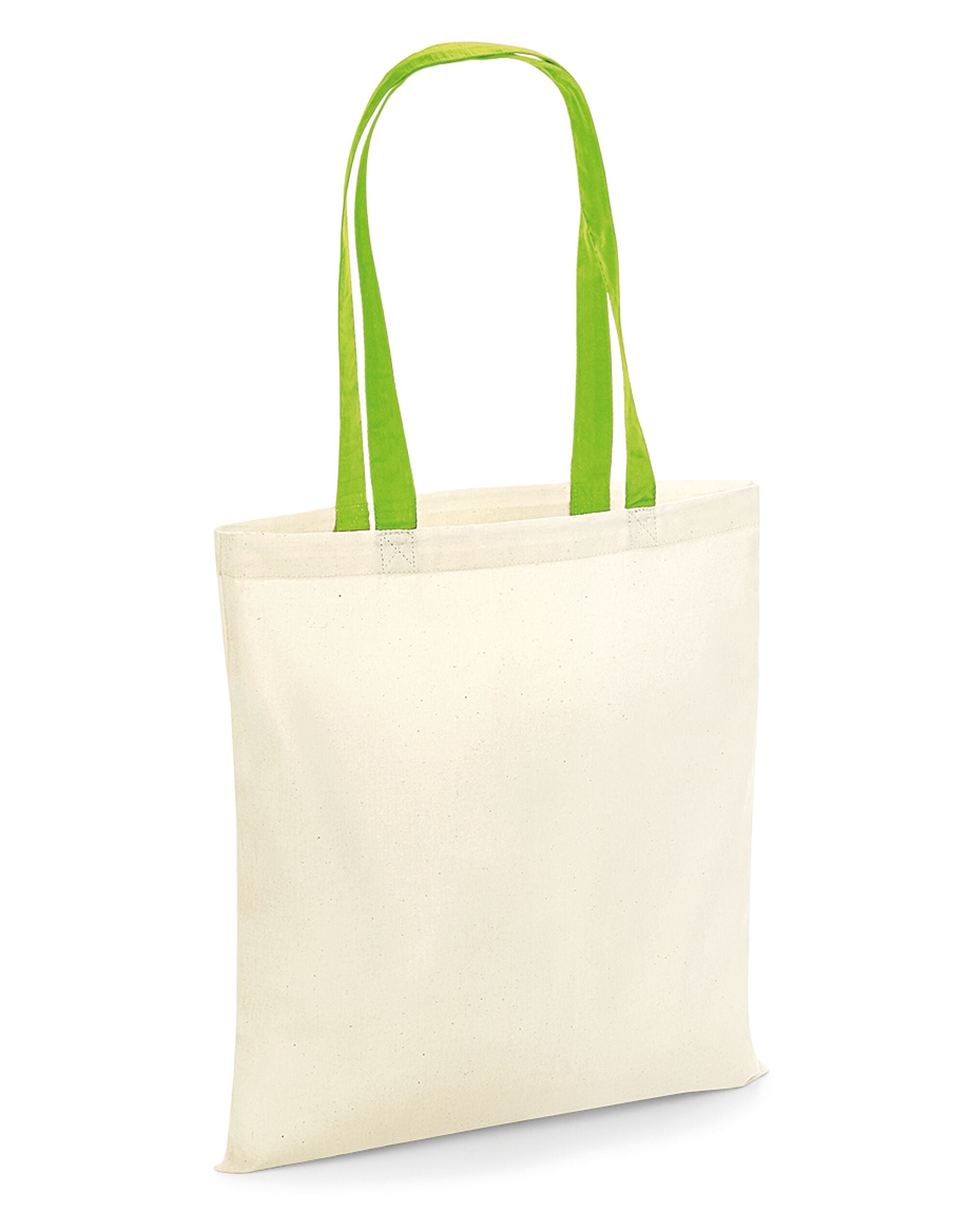 Westford Mill Bag 4 Life Contrast Handle W101C - Natural Lime O S - Customisable Bags