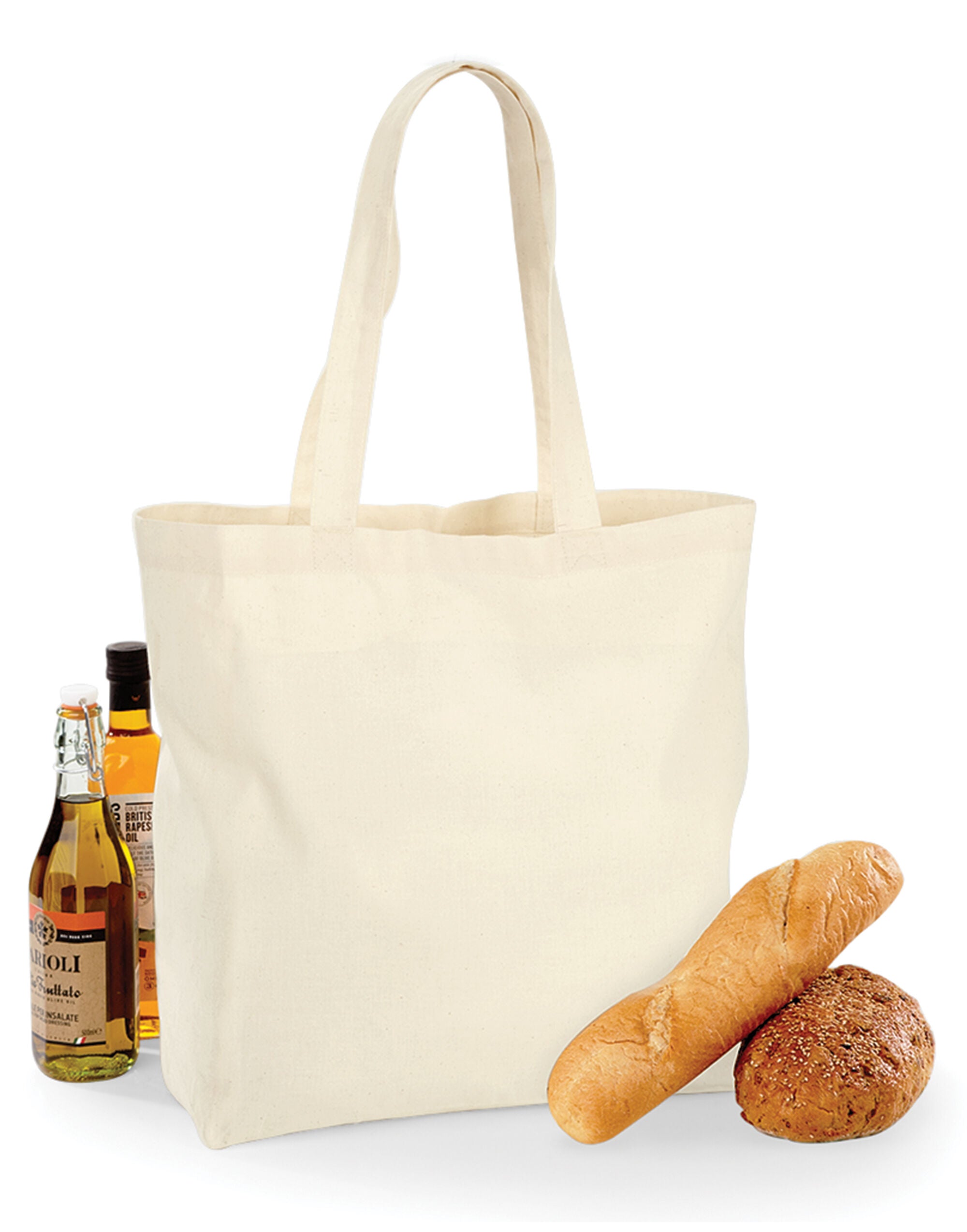 Westford Mill Maxi Bag For Life w125 - Natural O S - Customisable Bags