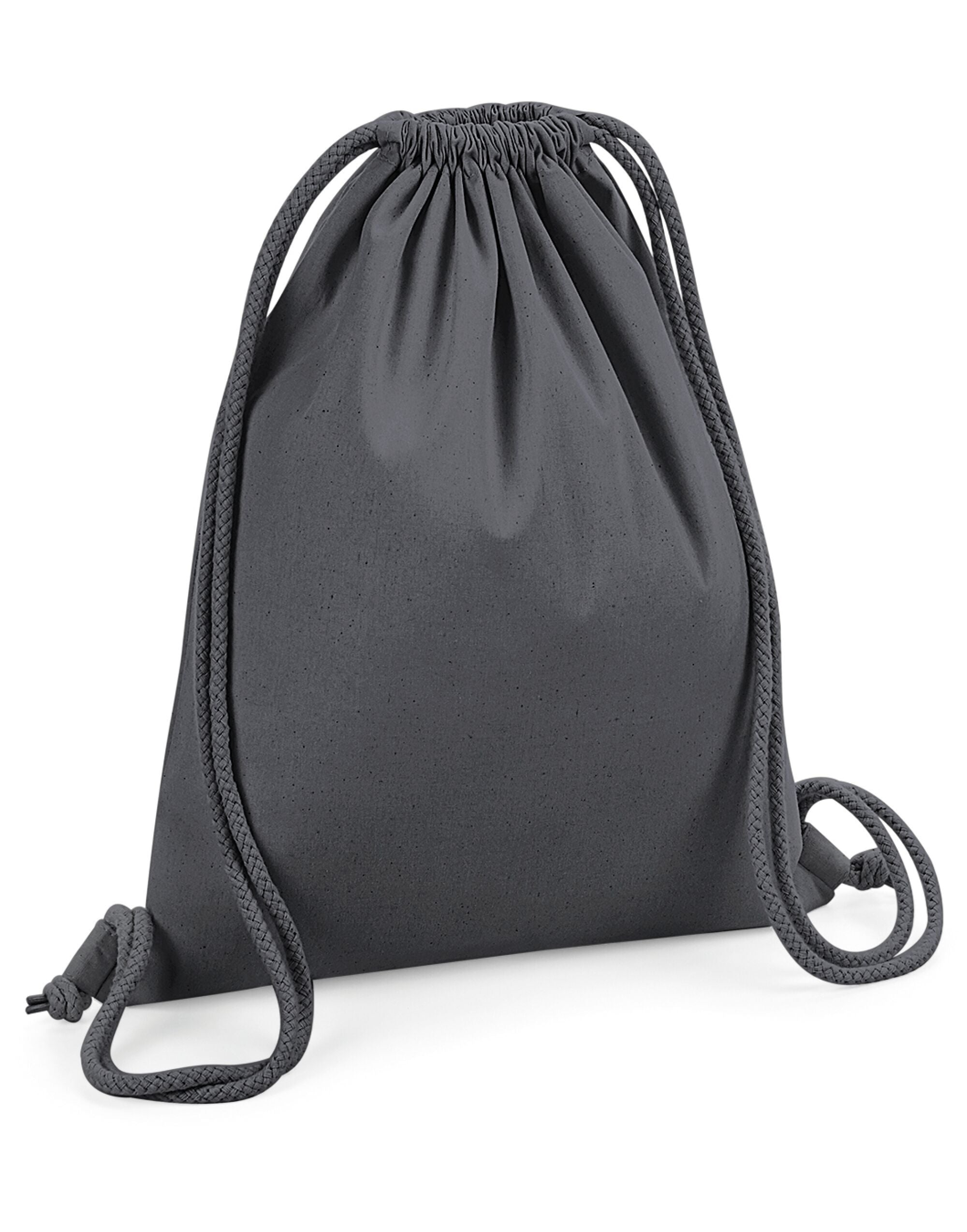 Westford Mill Organic Premium Cotton Gym w260 - Graphite O S - Customisable Bags
