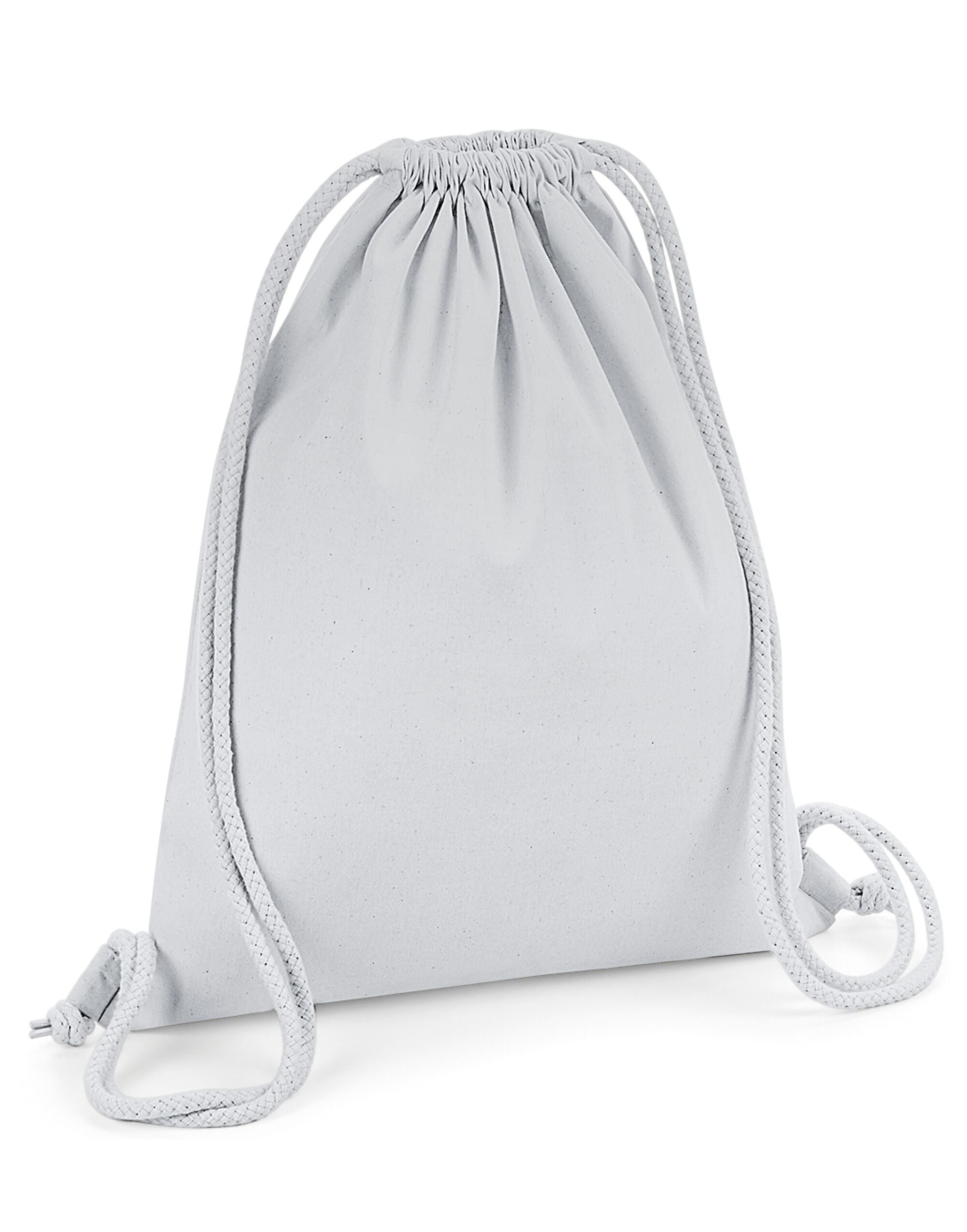 Westford Mill Organic Premium Cotton Gym w260 - Light Grey O S - Customisable Bags