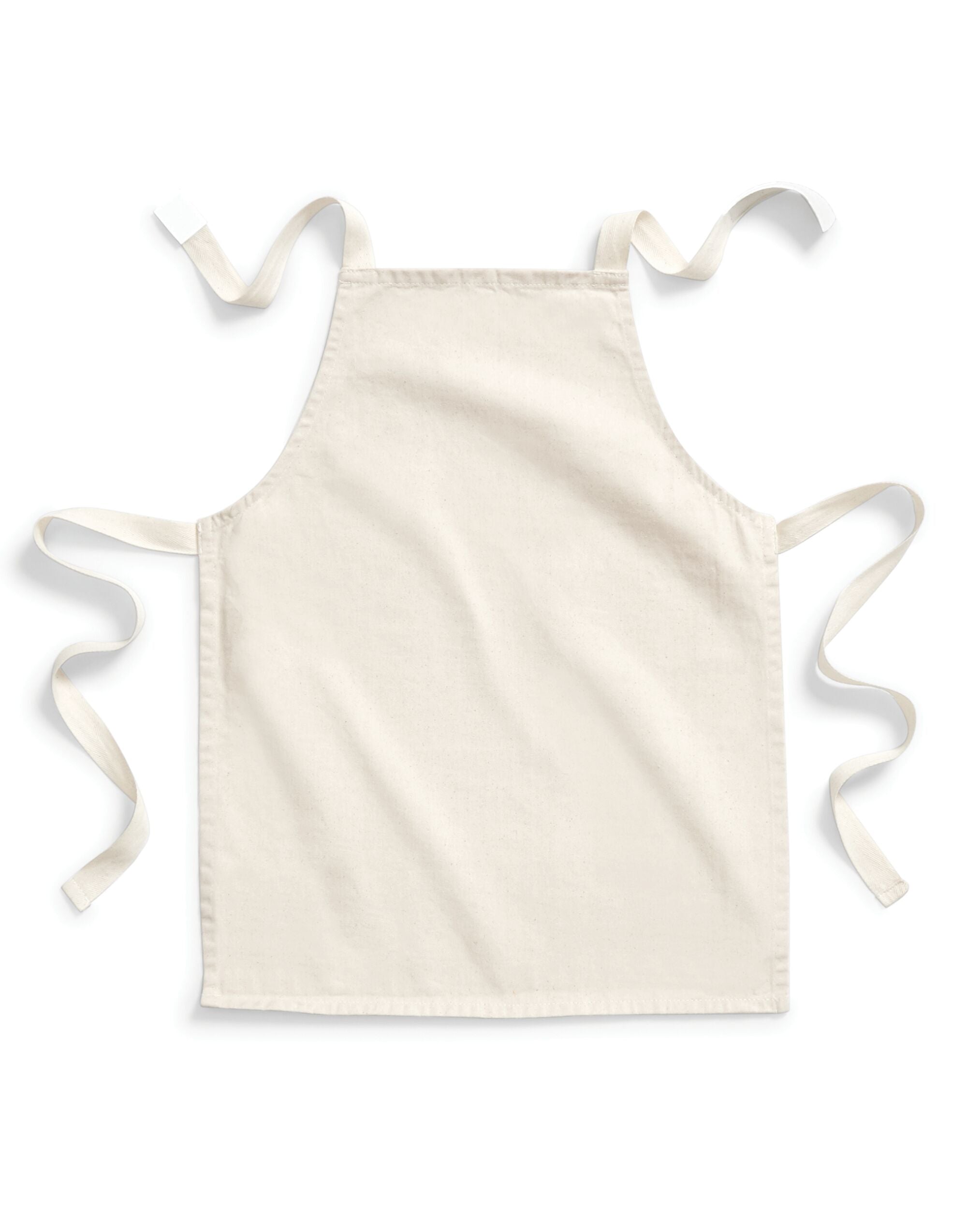 Westford Mill Cotton Junior Apron w362 - Natural O S - Customisable Hospitallity