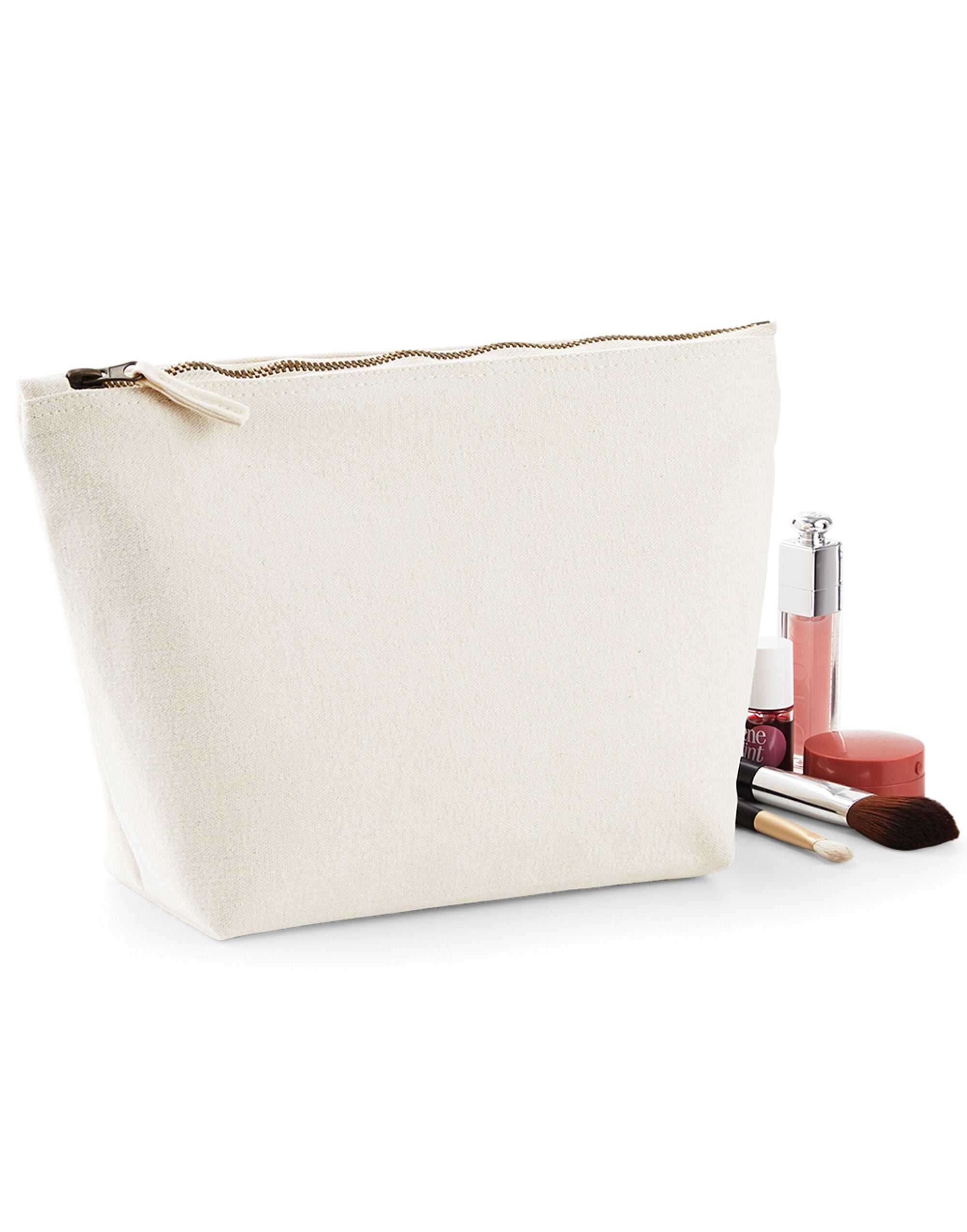 Westford Mill Canvas Accessory Bag w540 - Natural - Customisable Bags