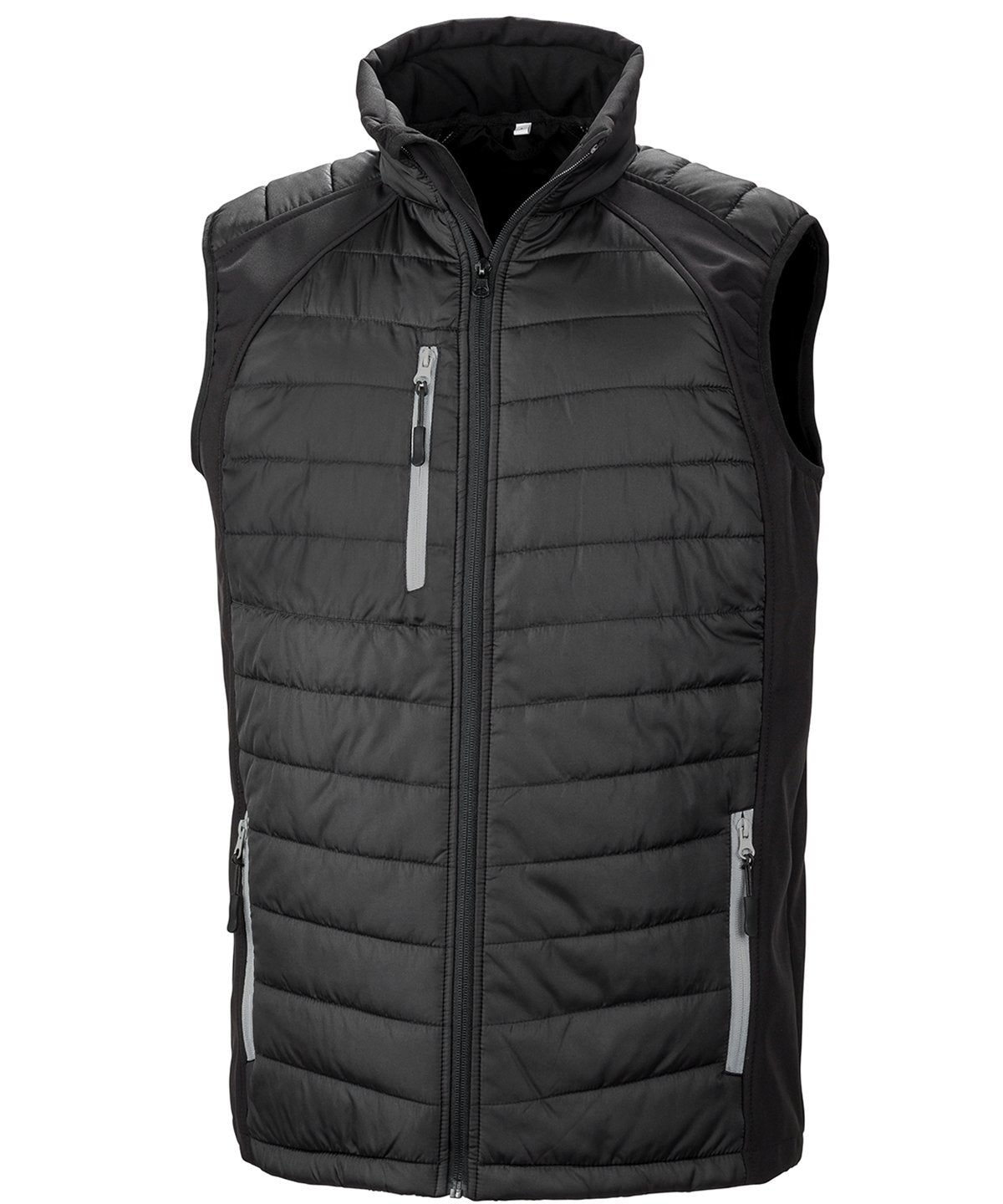 Result Black Compass Softshell Gilet R238X - - Customisable Bodywarmer