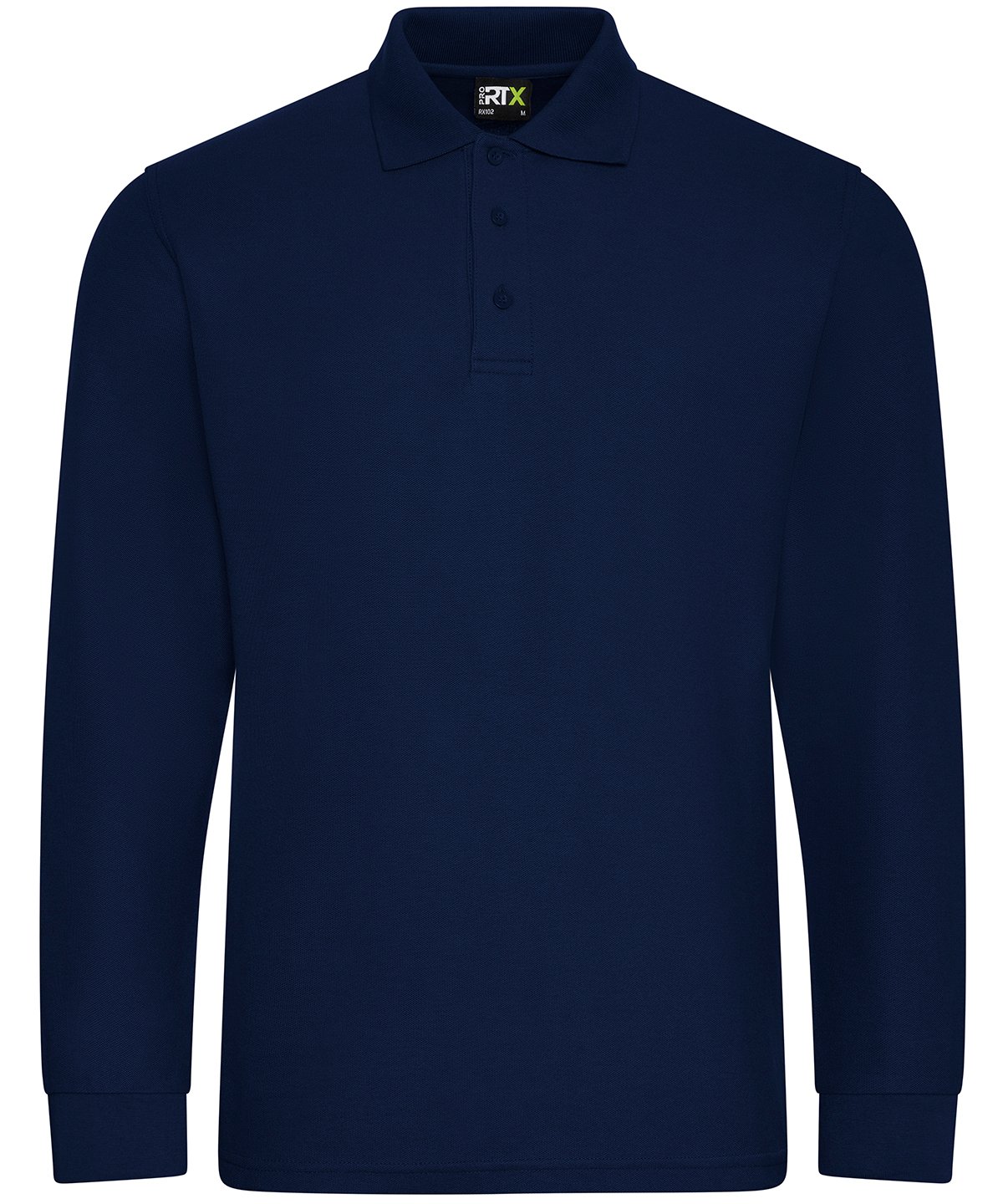 ProRTX Pro long sleeve polo RX102 - Navy - Customisable Polo Shirts