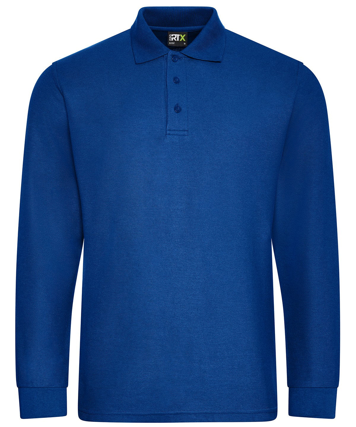 ProRTX Pro long sleeve polo RX102 - Royal Blue - Customisable Polo Shirts