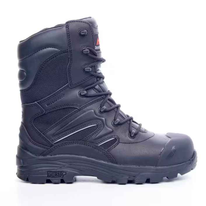 Rock Fall Titanium High Leg Waterproof Safety Boot with Side Zip RF4500 - Nan - Customisable Boots